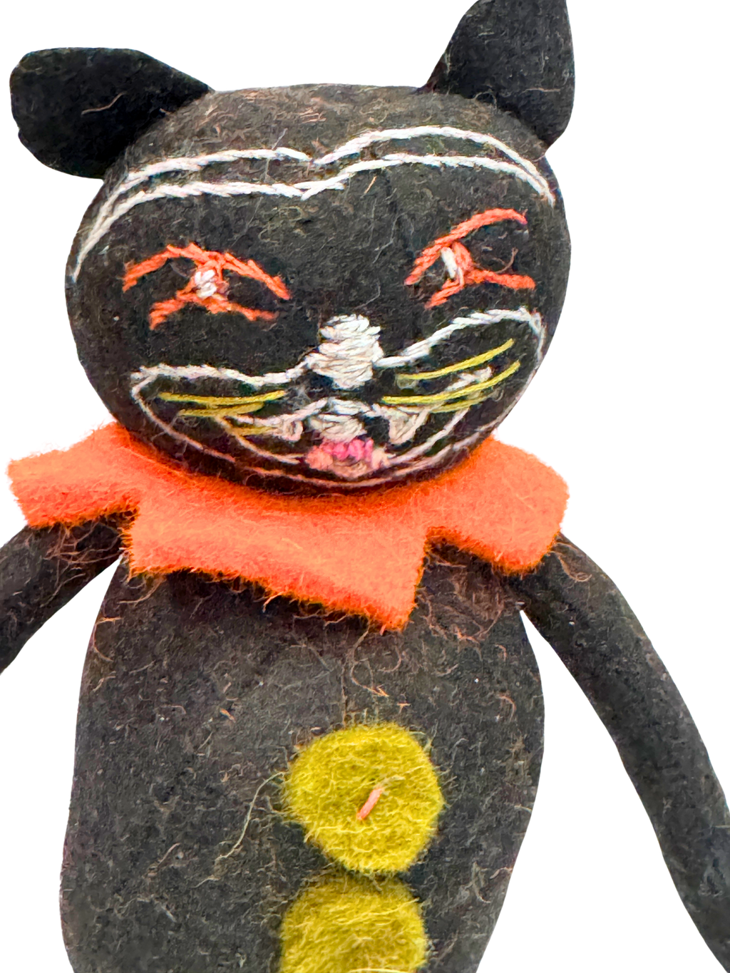 Halloween Angry Black Cat - Chaos - One of a Kind Seasonal Desk Flair