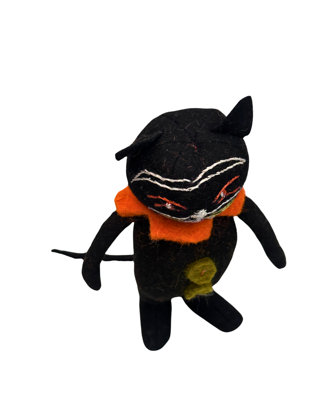 Halloween Angry Black Cat - Chaos - One of a Kind Seasonal Desk Flair