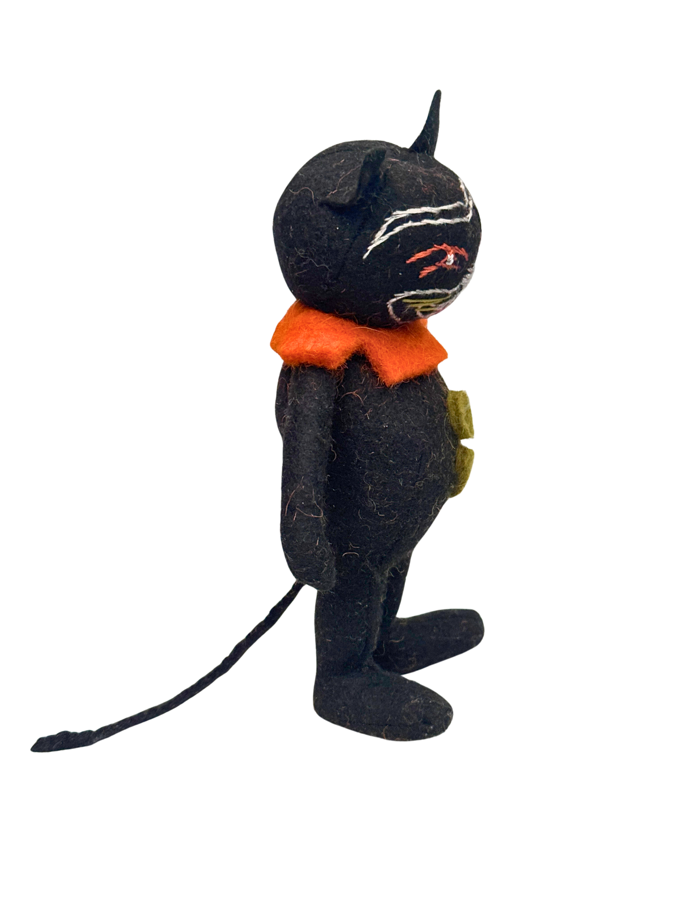 Halloween Angry Black Cat - Chaos - One of a Kind Seasonal Desk Flair
