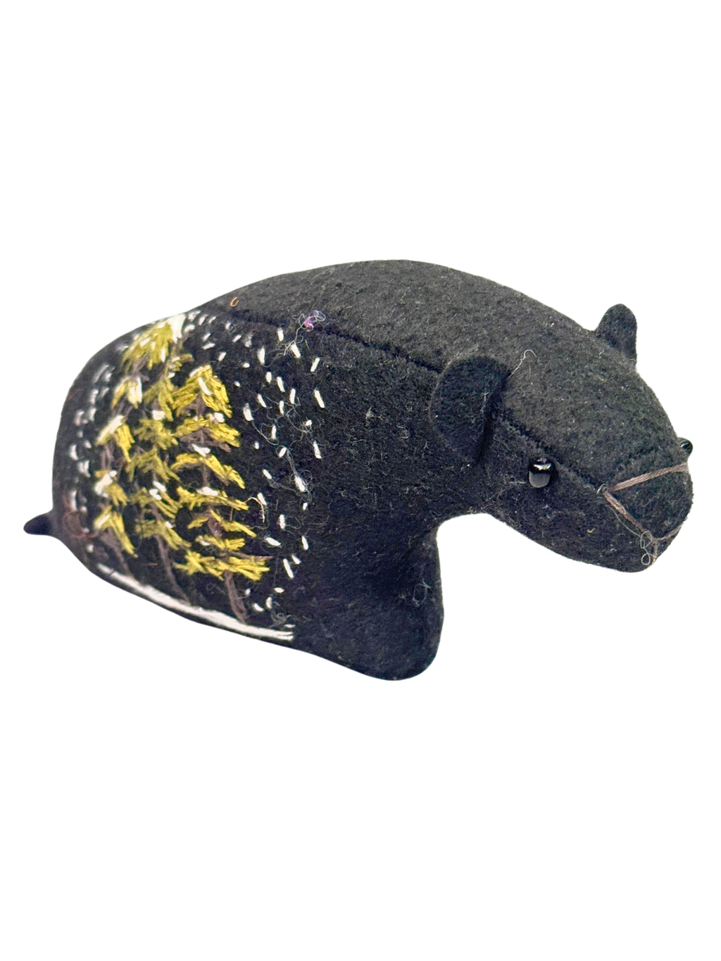Evergreen - Pine Tree Black Bear - One of a Kind Winter Collectible Plush