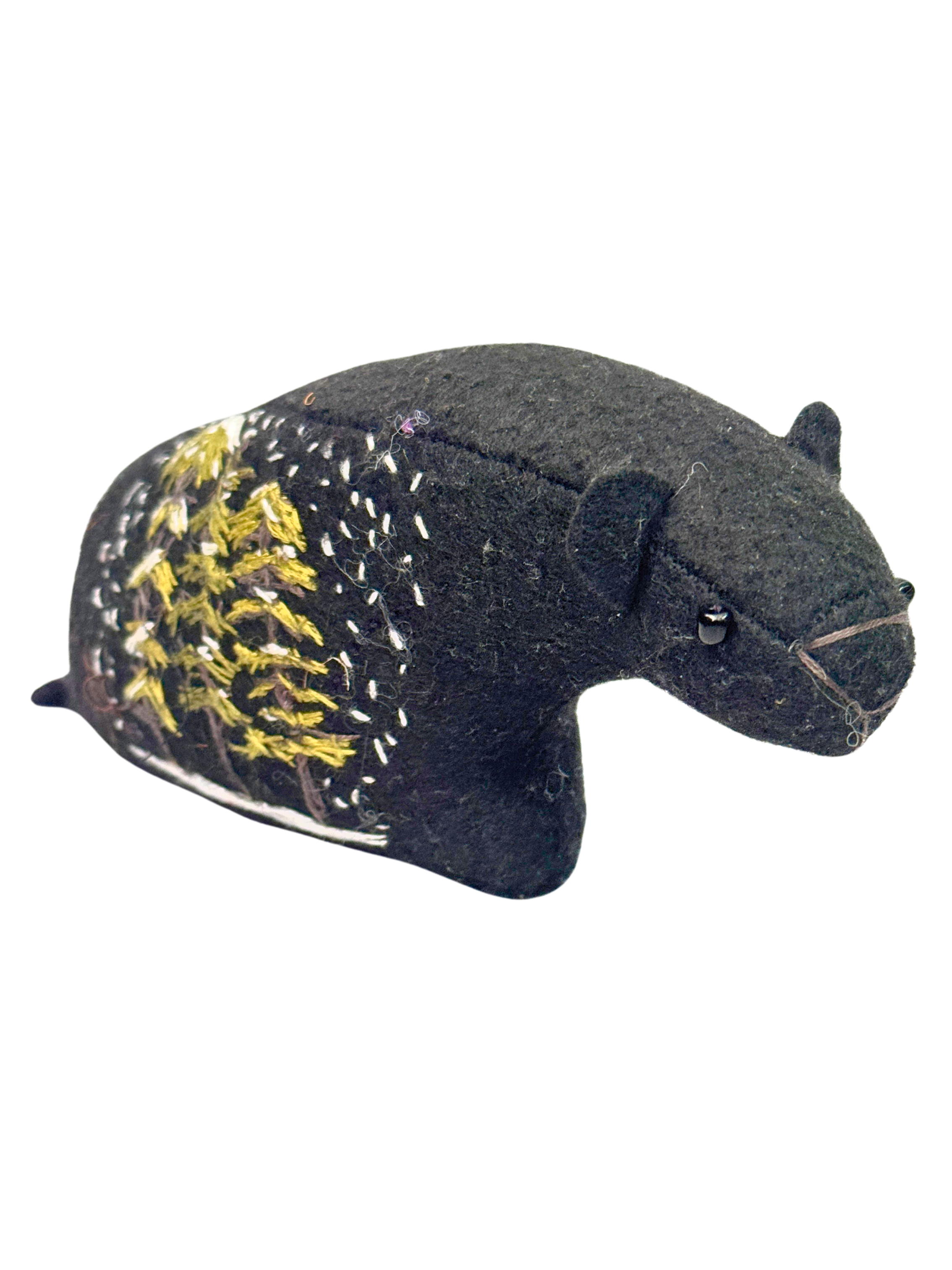Evergreen - Pine Tree Black Bear - One of a Kind Winter Collectible Plush