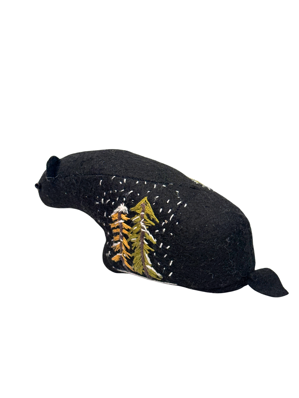 Evergreen - Pine Tree Black Bear - One of a Kind Winter Collectible Plush