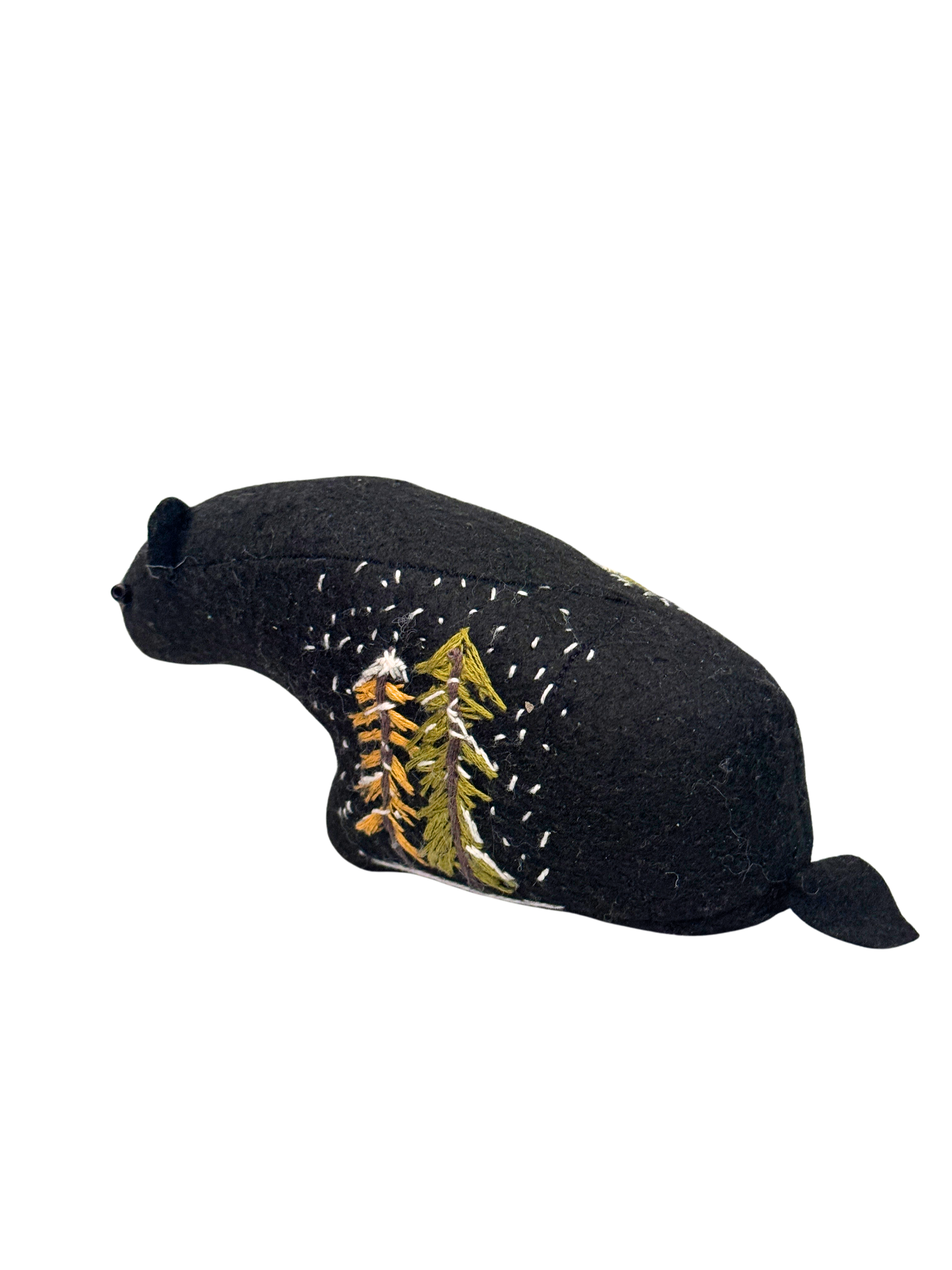 Evergreen - Pine Tree Black Bear - One of a Kind Winter Collectible Plush