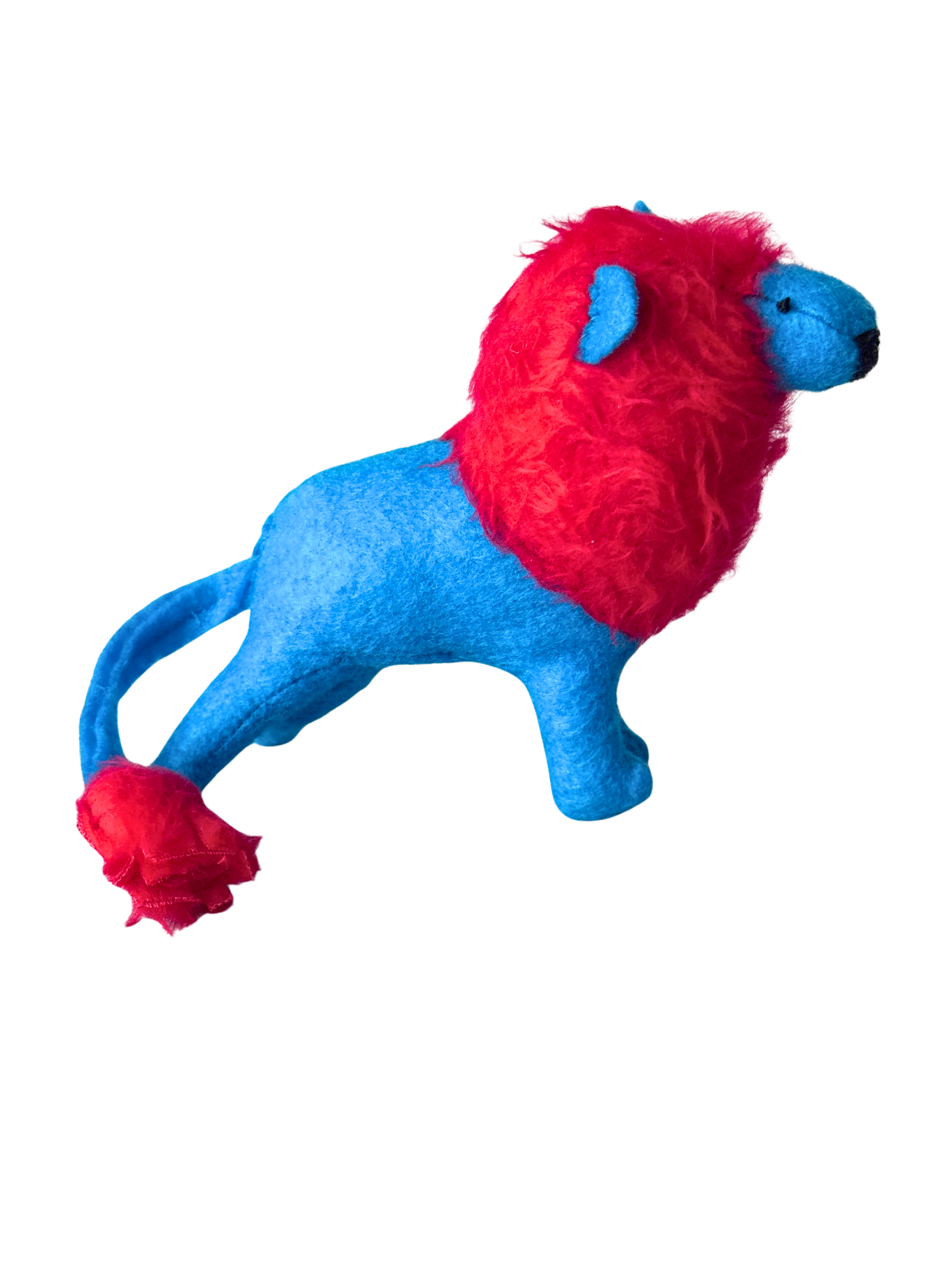 Barry with an A not Berry with an E Red and Turquoise Lion OOAK Office Sidekick