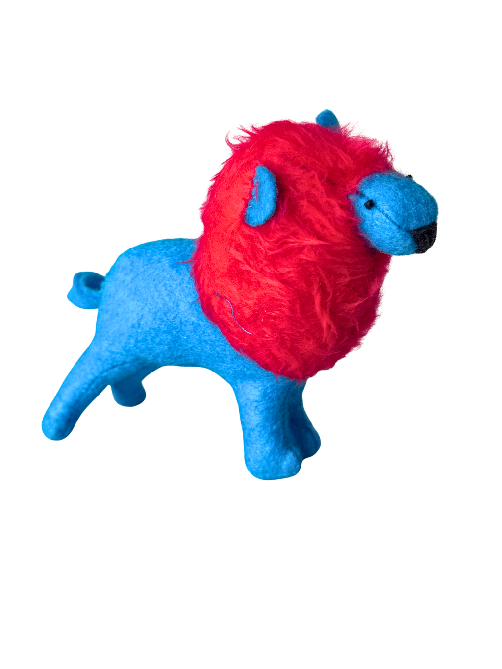 Barry with an A not Berry with an E Red and Turquoise Lion OOAK Office Sidekick