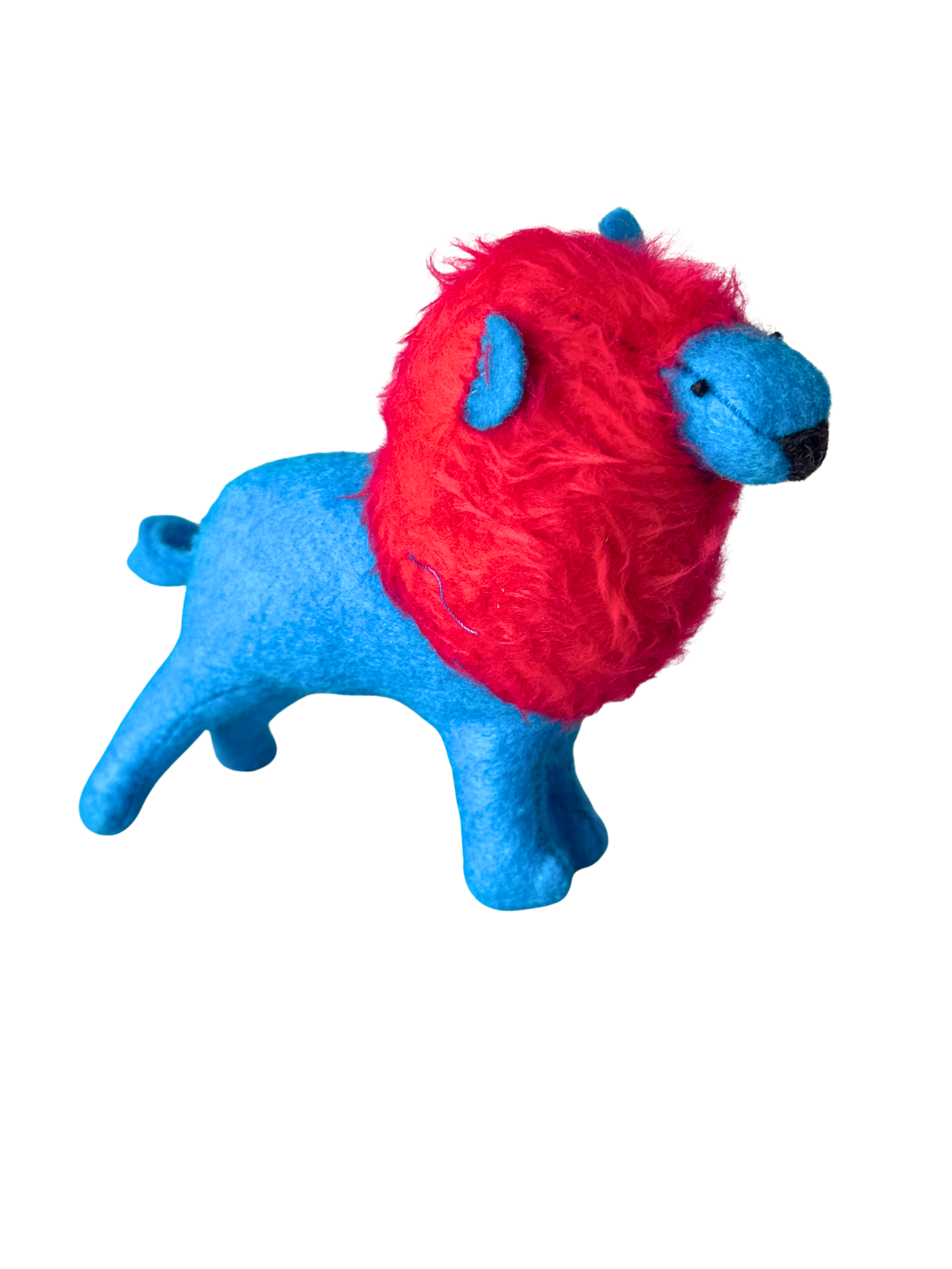 Barry with an A not Berry with an E Red and Turquoise Lion OOAK Office Sidekick