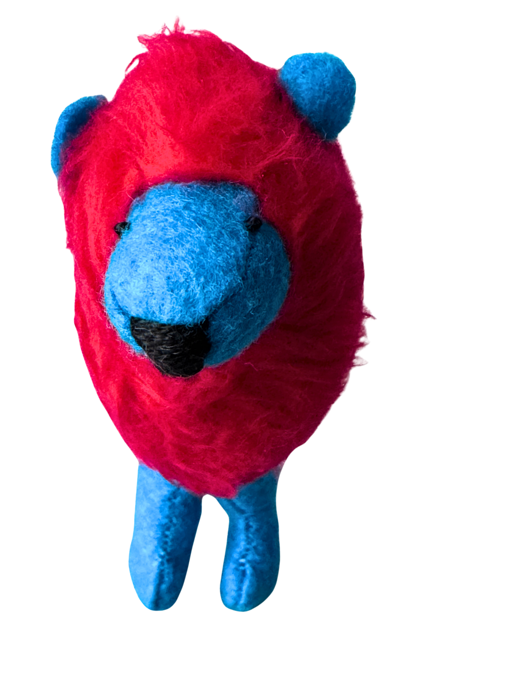 Barry with an A not Berry with an E Red and Turquoise Lion OOAK Office Sidekick