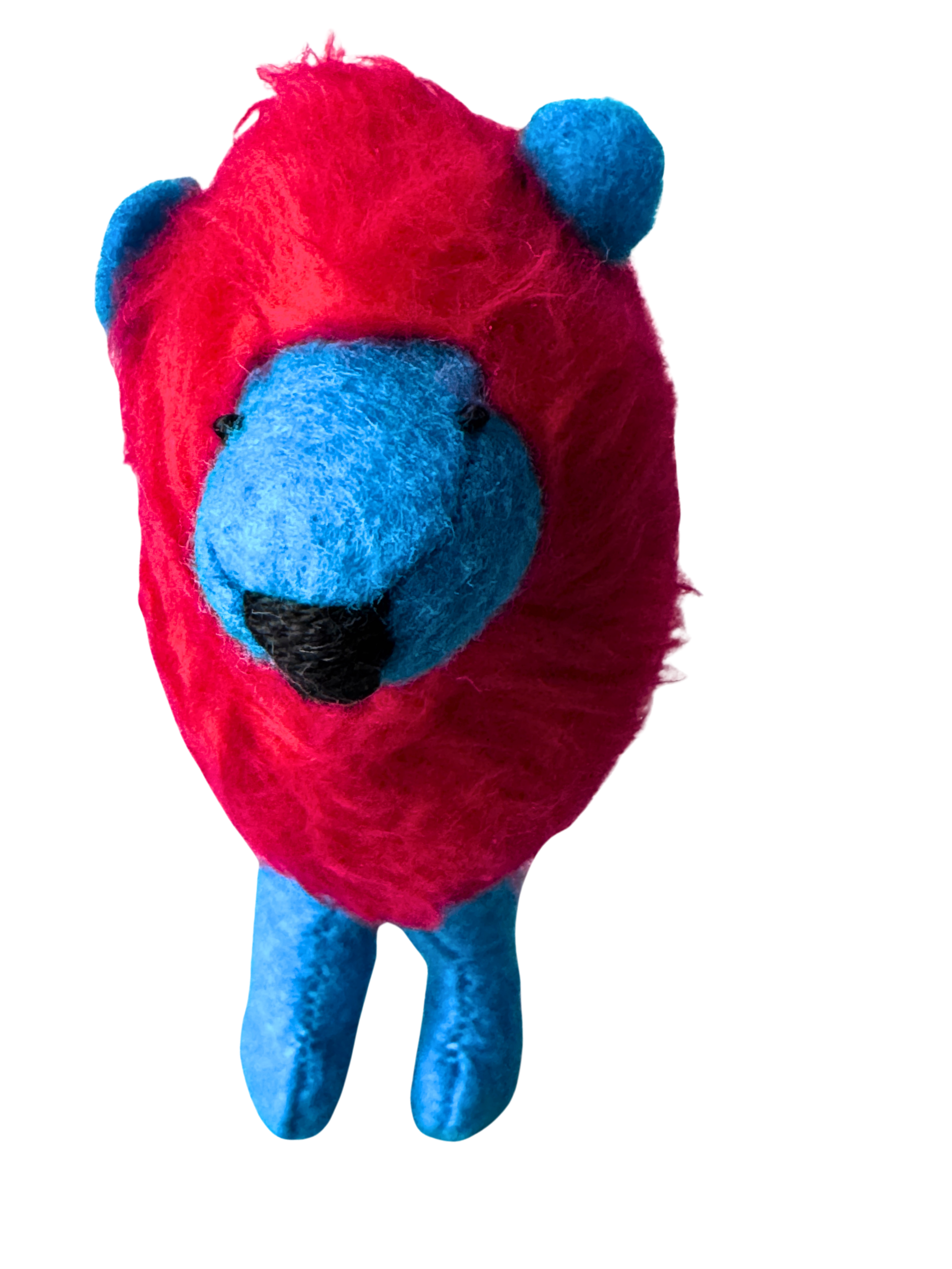 Barry with an A not Berry with an E Red and Turquoise Lion OOAK Office Sidekick