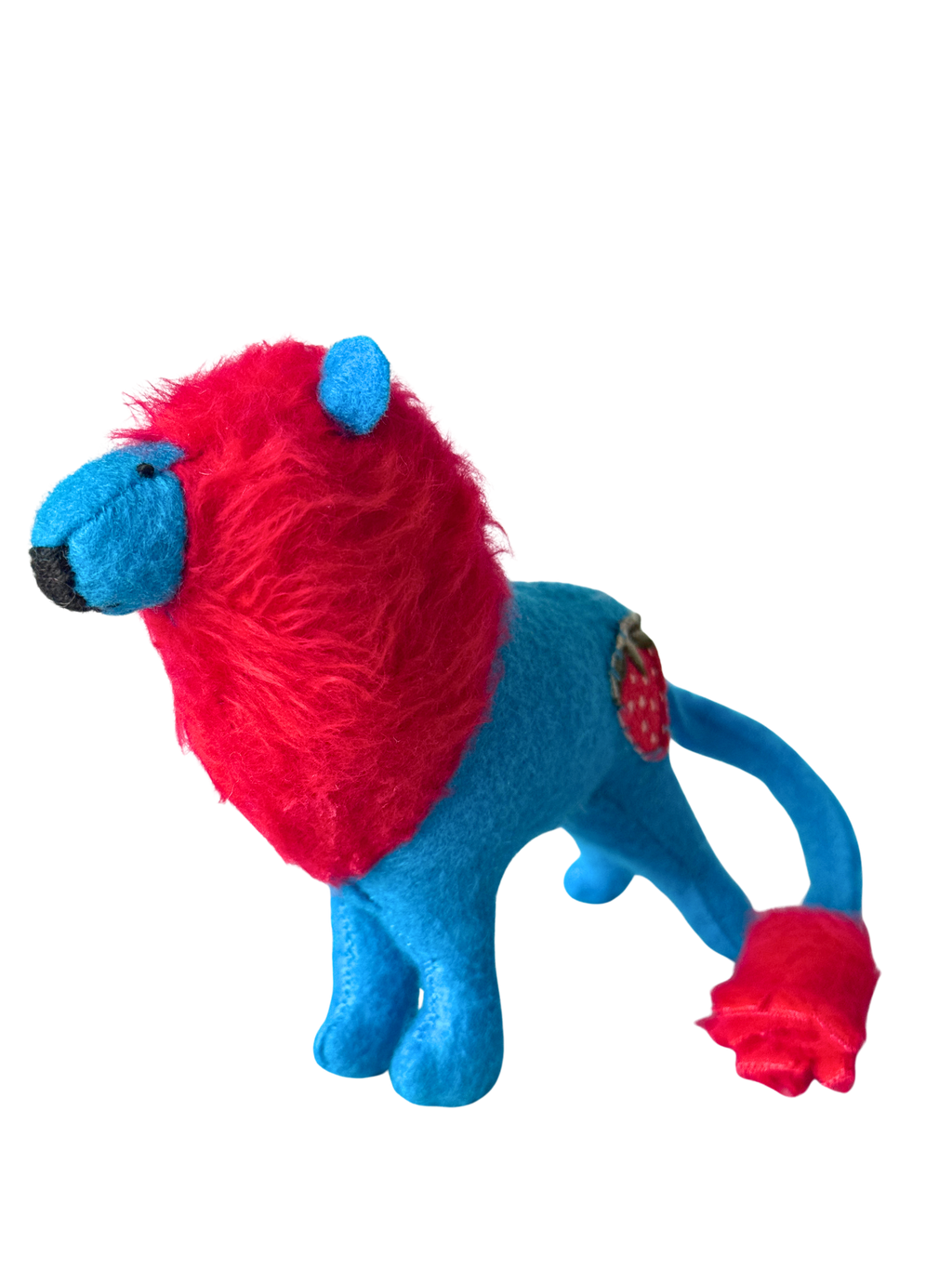 Barry with an A not Berry with an E Red and Turquoise Lion OOAK Office Sidekick