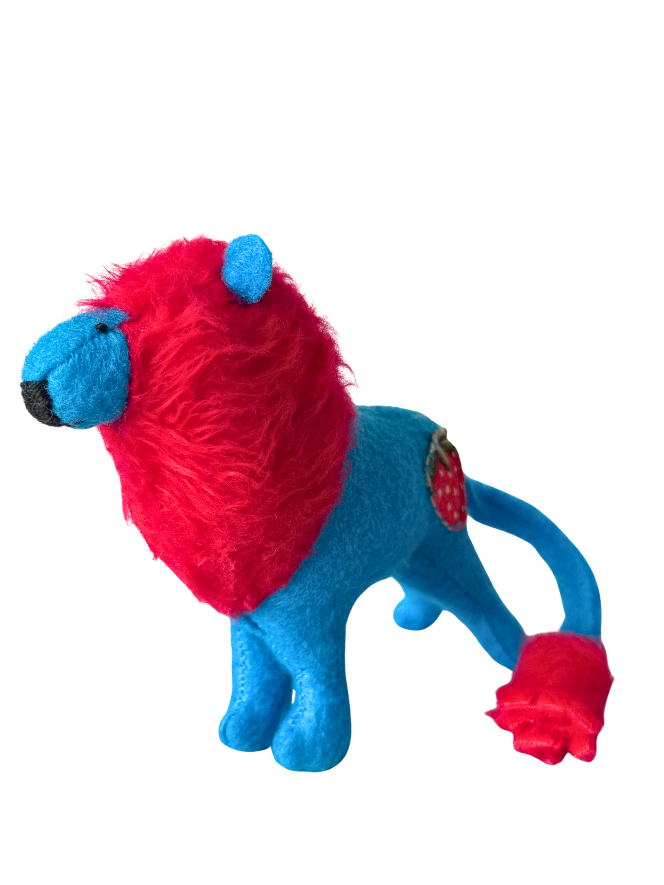 Barry with an A not Berry with an E Red and Turquoise Lion OOAK Office Sidekick
