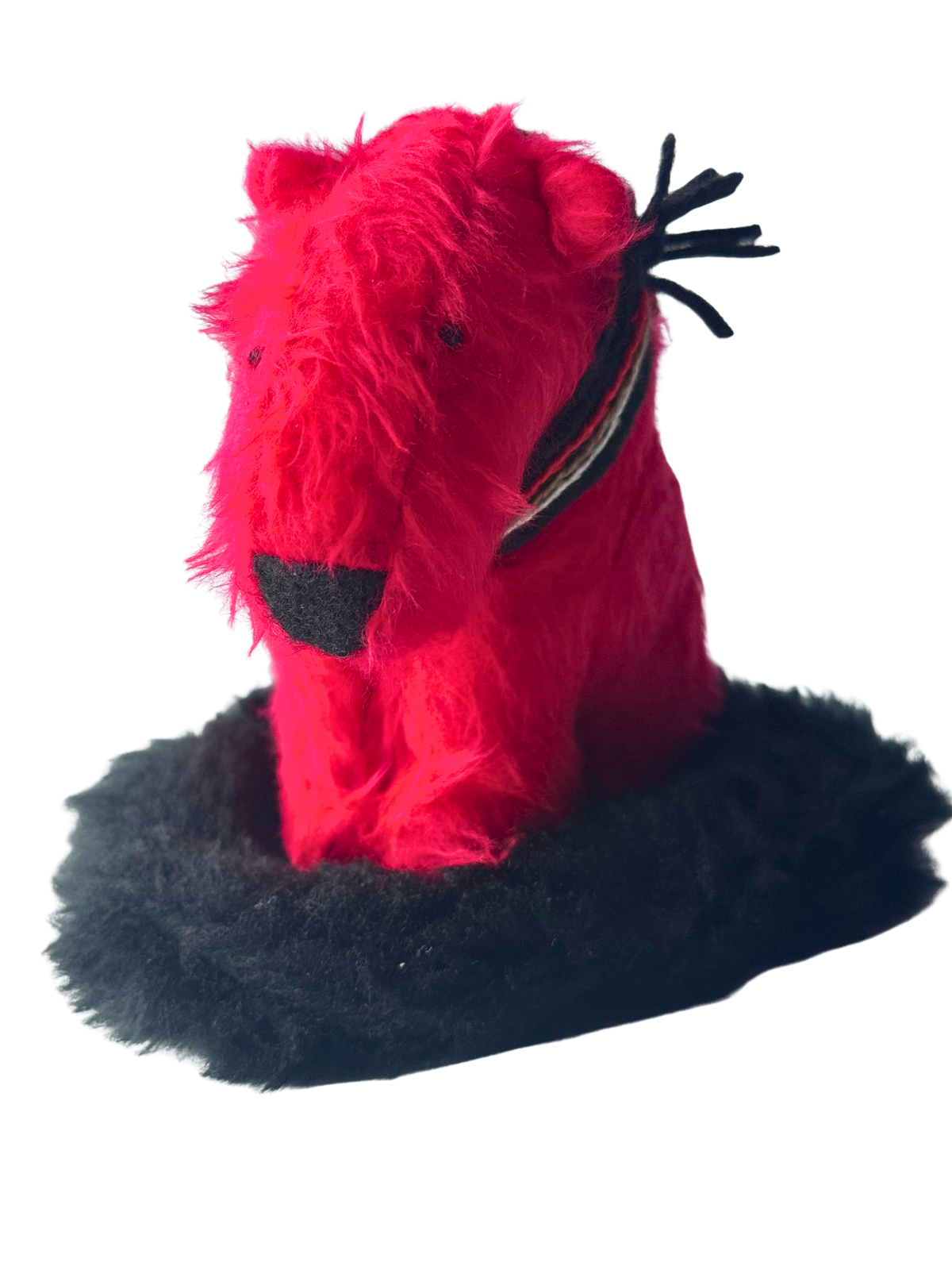 Cinnamon - Winter Scarf Bear - Seasonal Sidekick — One-of-a-Kind Soft Art Sculpture