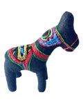 Dala Style Soft Plush Horse in Black - One of a Kind Sidekick