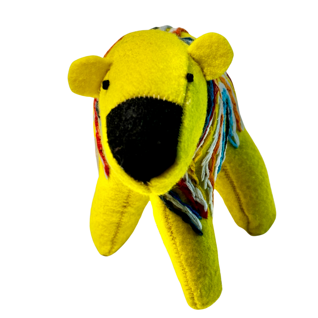 One of A Kind Bear Textile Art Plush Home Decor