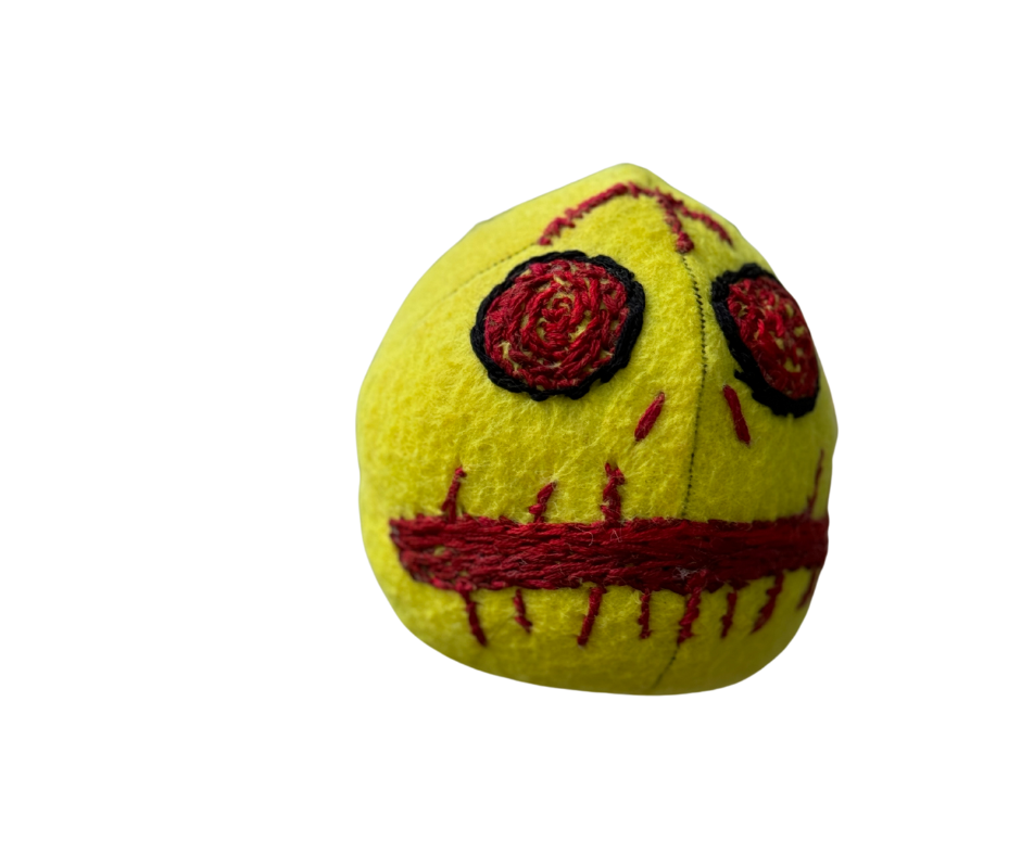 Skull Skeleton Head Halloween Small Character Ornament Soft Art Collectible One of A Kind