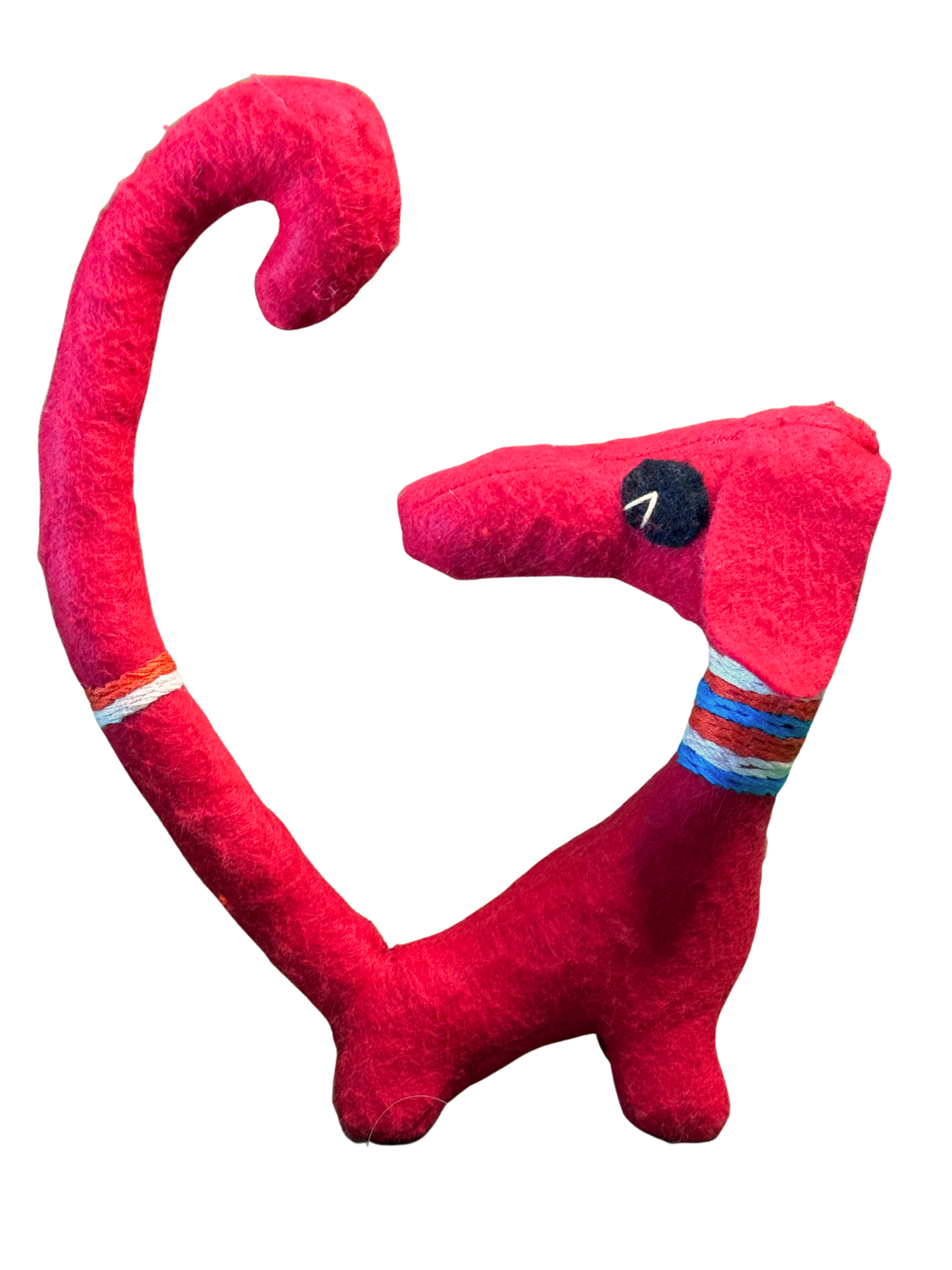 One of Kind Soft Art Sculpture Dog - Bogart The Red Pup - Companion Collection