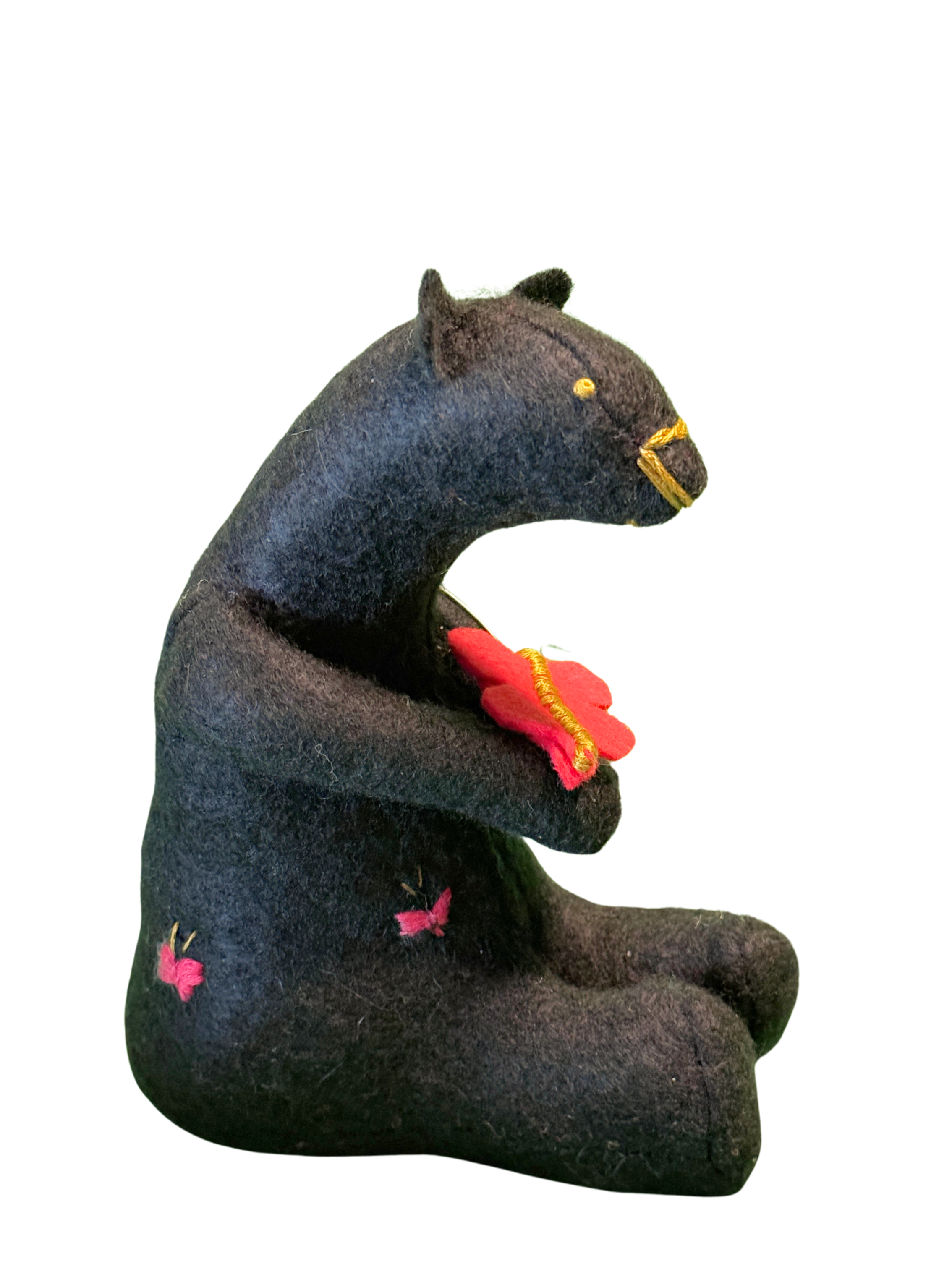 One of a Kind Butterfly Bear Plush - Woodland Collection - Art Doll