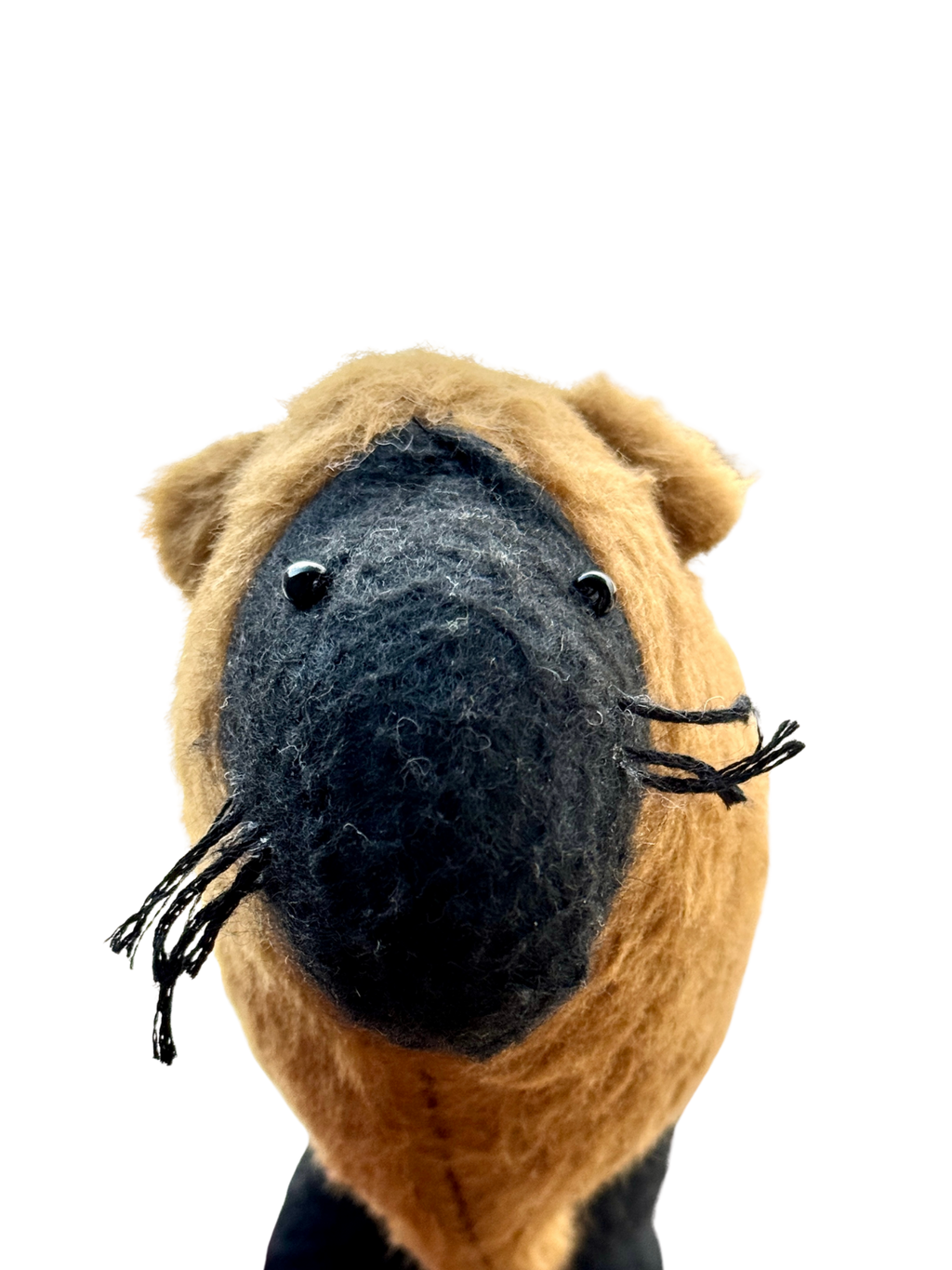 Midnight Lion Heirloom Companion - One-of-a-Kind Soft Art Sculpture - Savannah Series