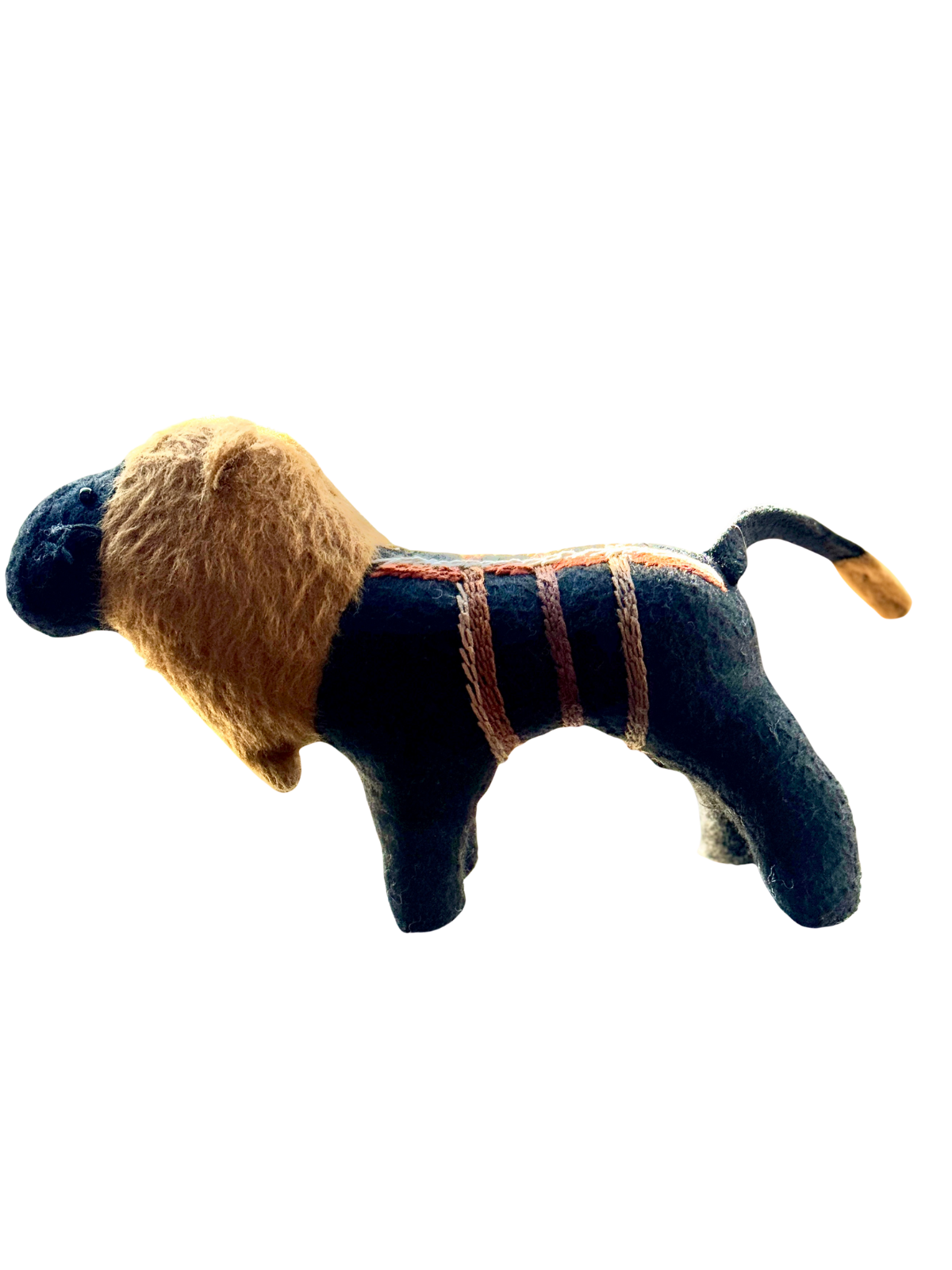 Midnight Lion Heirloom Companion - One-of-a-Kind Soft Art Sculpture - Savannah Series