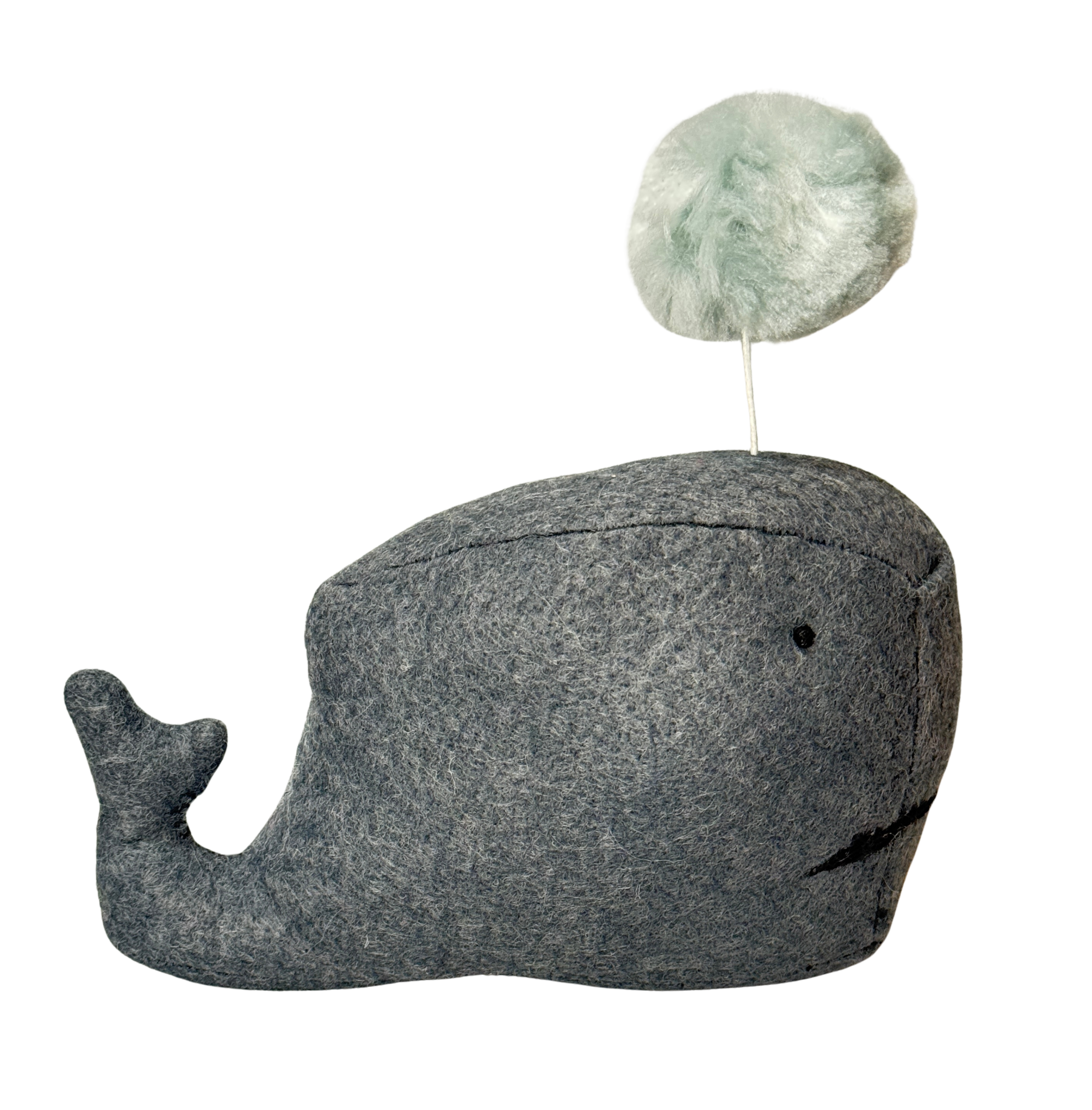 Humphrey The Sad Blue Whale - One of a Kind - Soft Art Plush - Cubicle Cutie