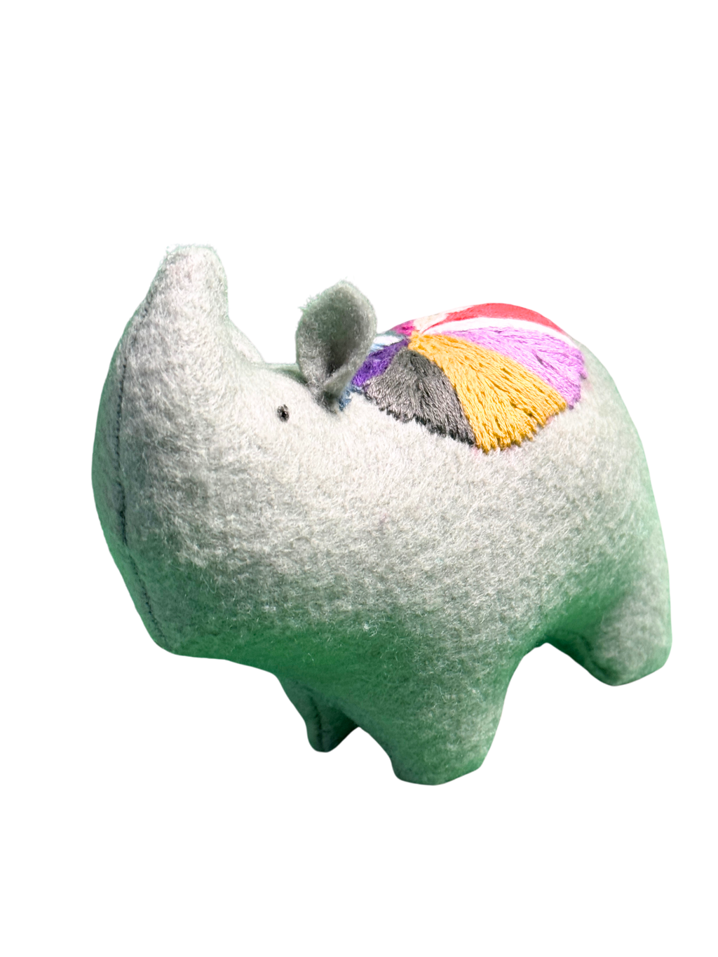 One of a Kind Plush Rhino Rhinocerous Pair - Archie & Edith - Soft Art Collectible Art Dolls - Savannah Collection