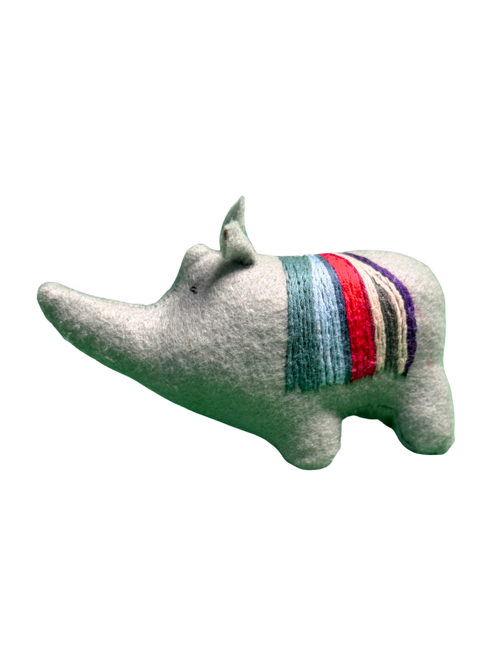 One of a Kind Plush Rhino Rhinocerous Pair - Archie & Edith - Soft Art Collectible Art Dolls - Savannah Collection