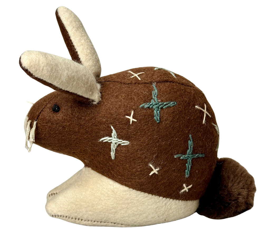 Starstitch Hare – A One of a Kind Soft Art Bunny - Woodland Collection