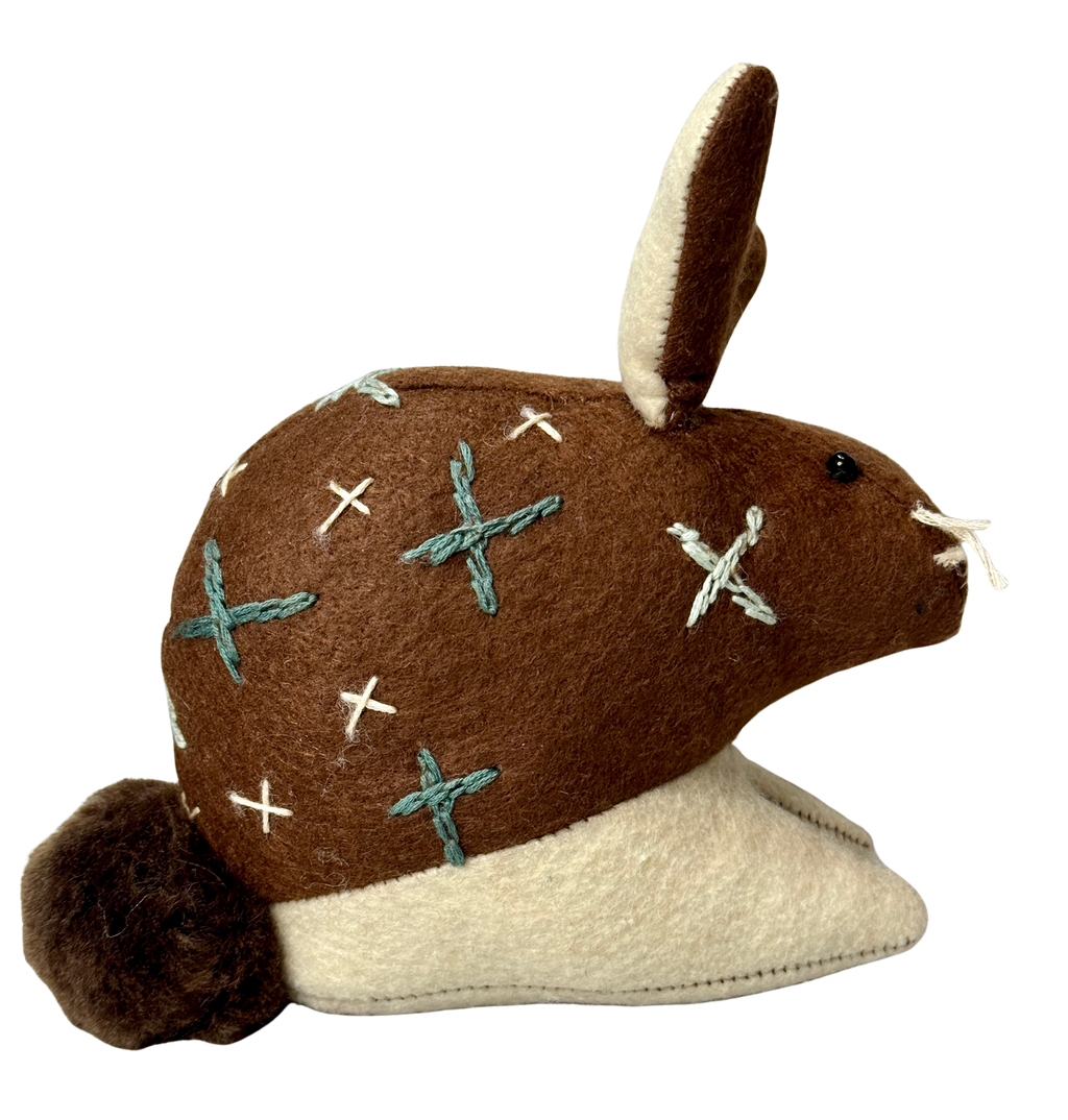 Starstitch Hare – A One of a Kind Soft Art Bunny - Woodland Collection