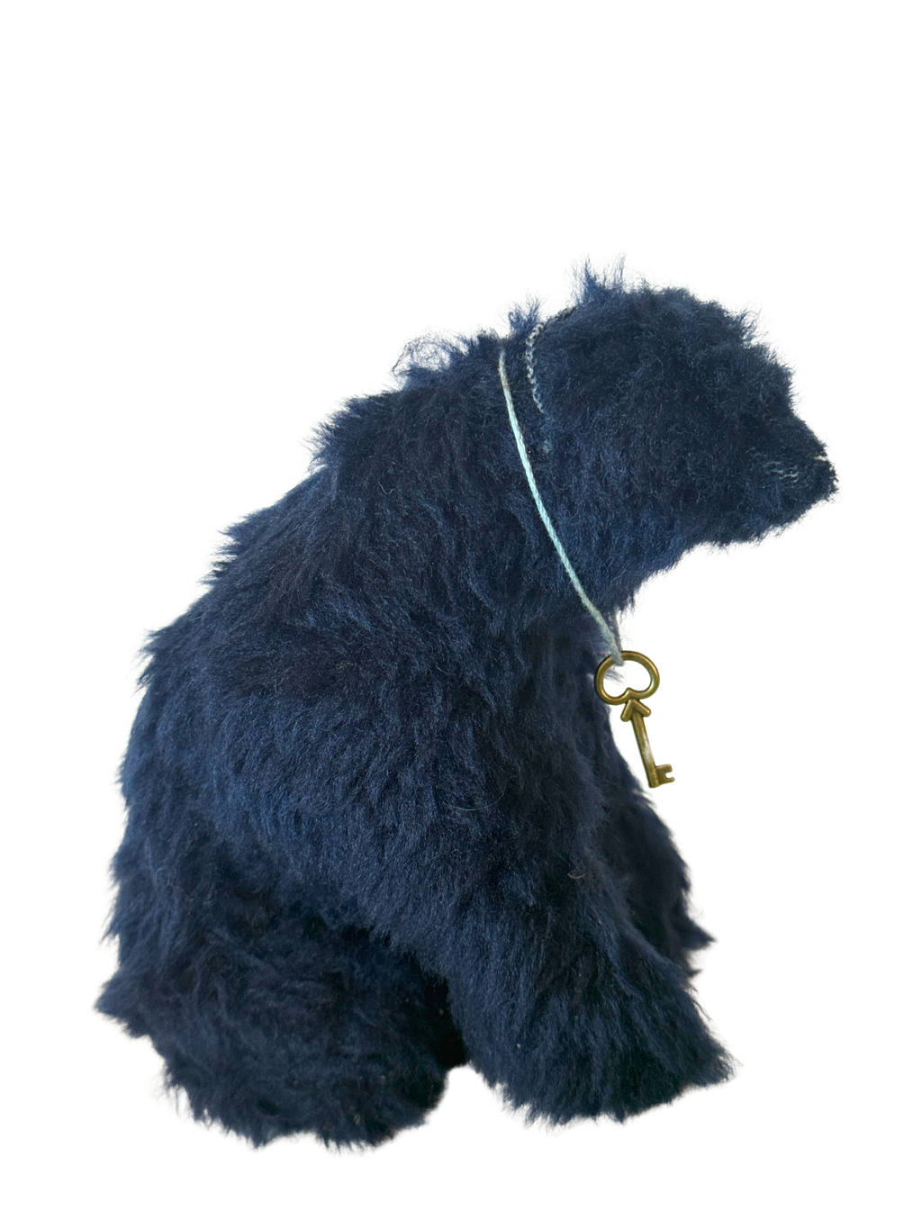 One of Kind Office Sidekick Plush - Henry the Fuzzy Dark Blue Bear