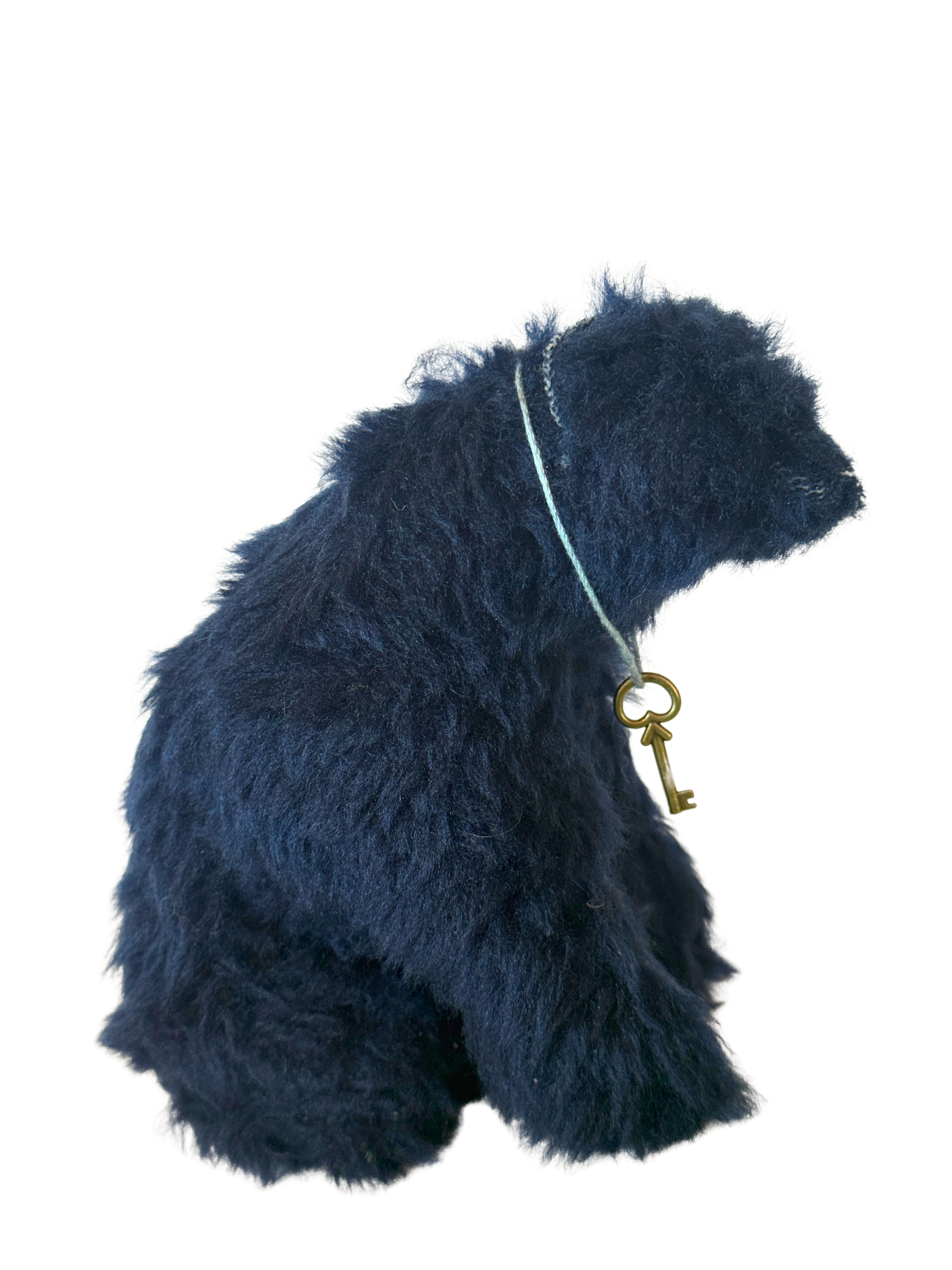 One of Kind Office Sidekick Plush - Henry the Fuzzy Dark Blue Bear