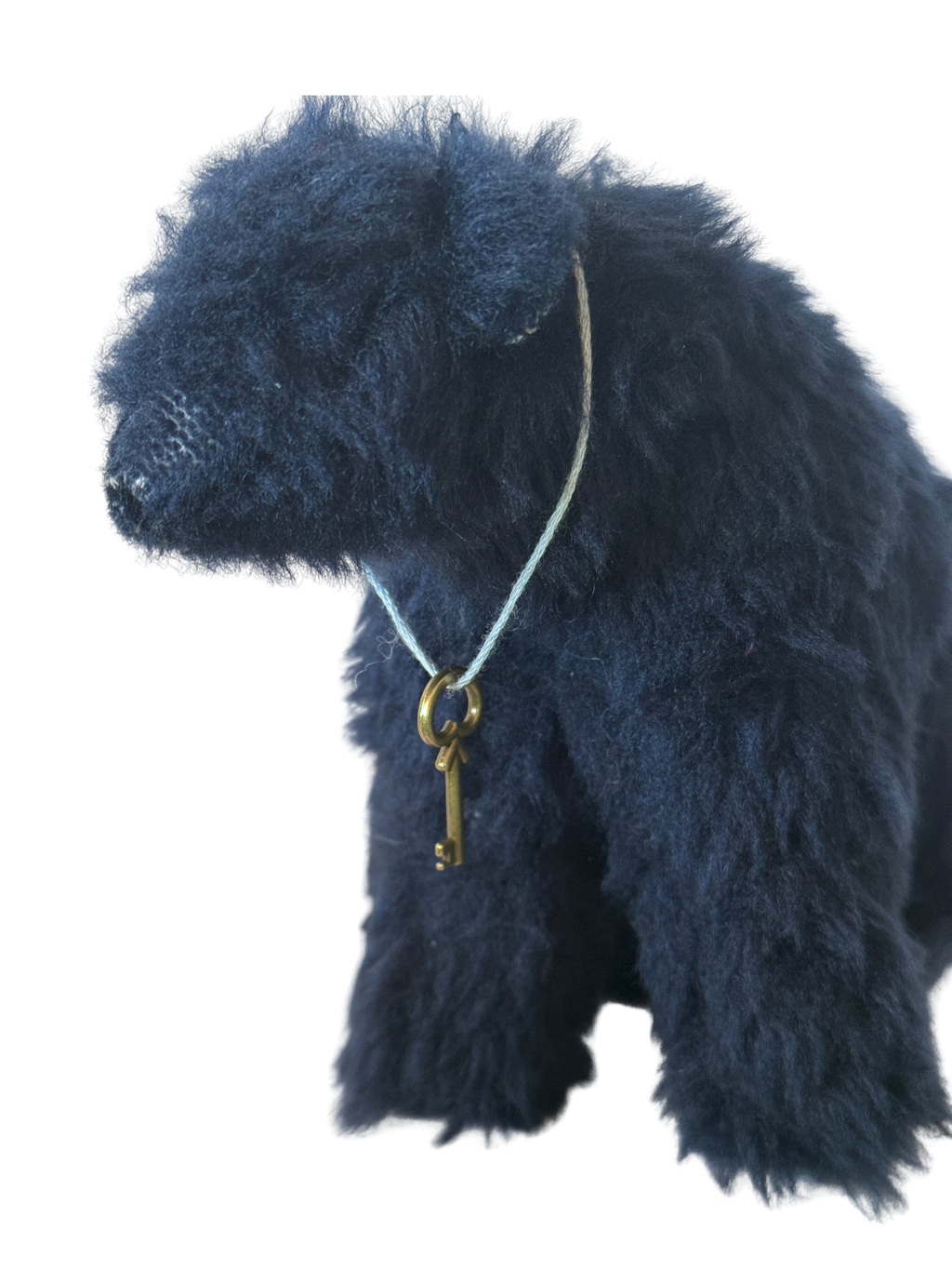 One of Kind Office Sidekick Plush - Henry the Fuzzy Dark Blue Bear
