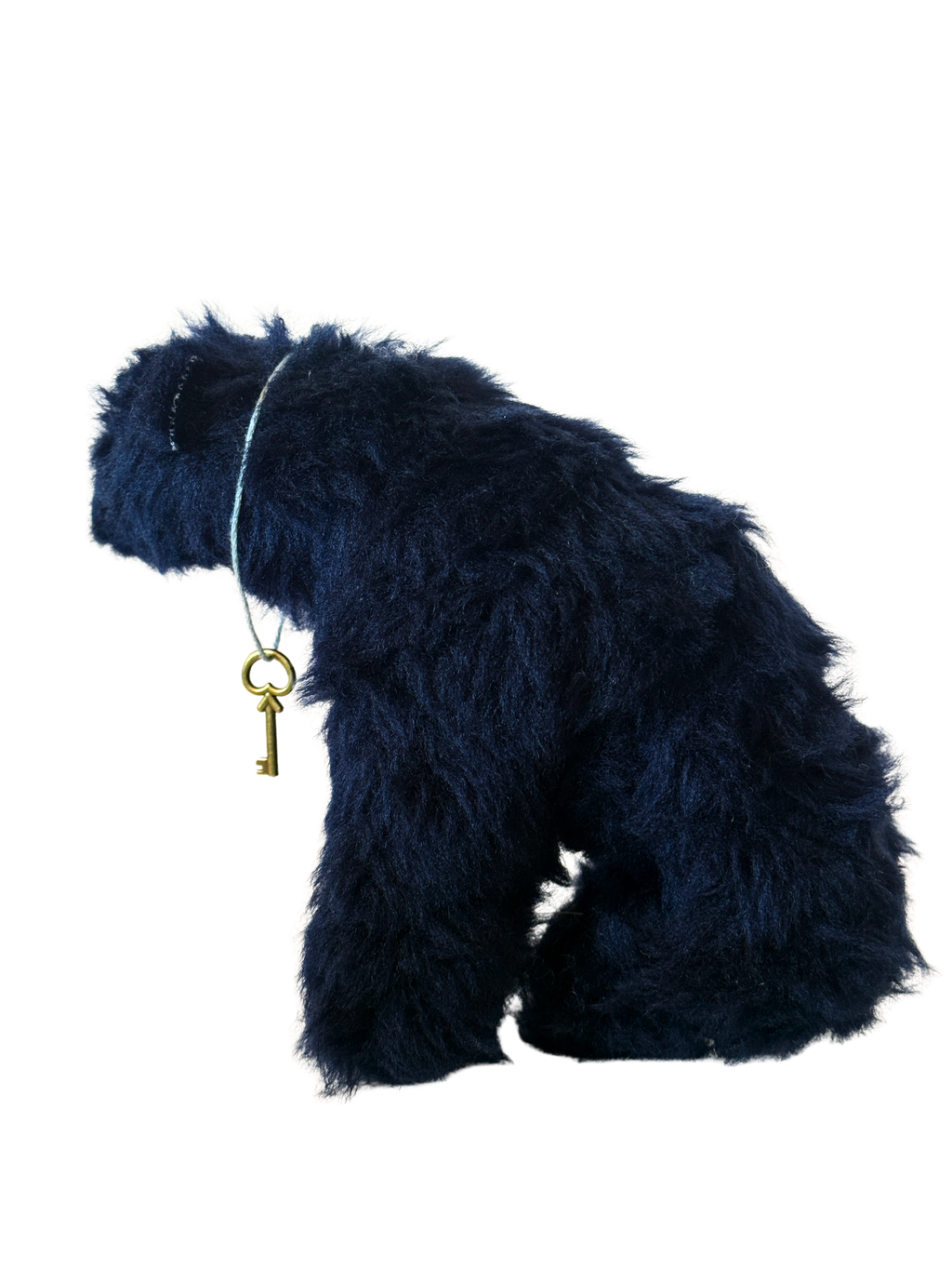 One of Kind Office Sidekick Plush - Henry the Fuzzy Dark Blue Bear