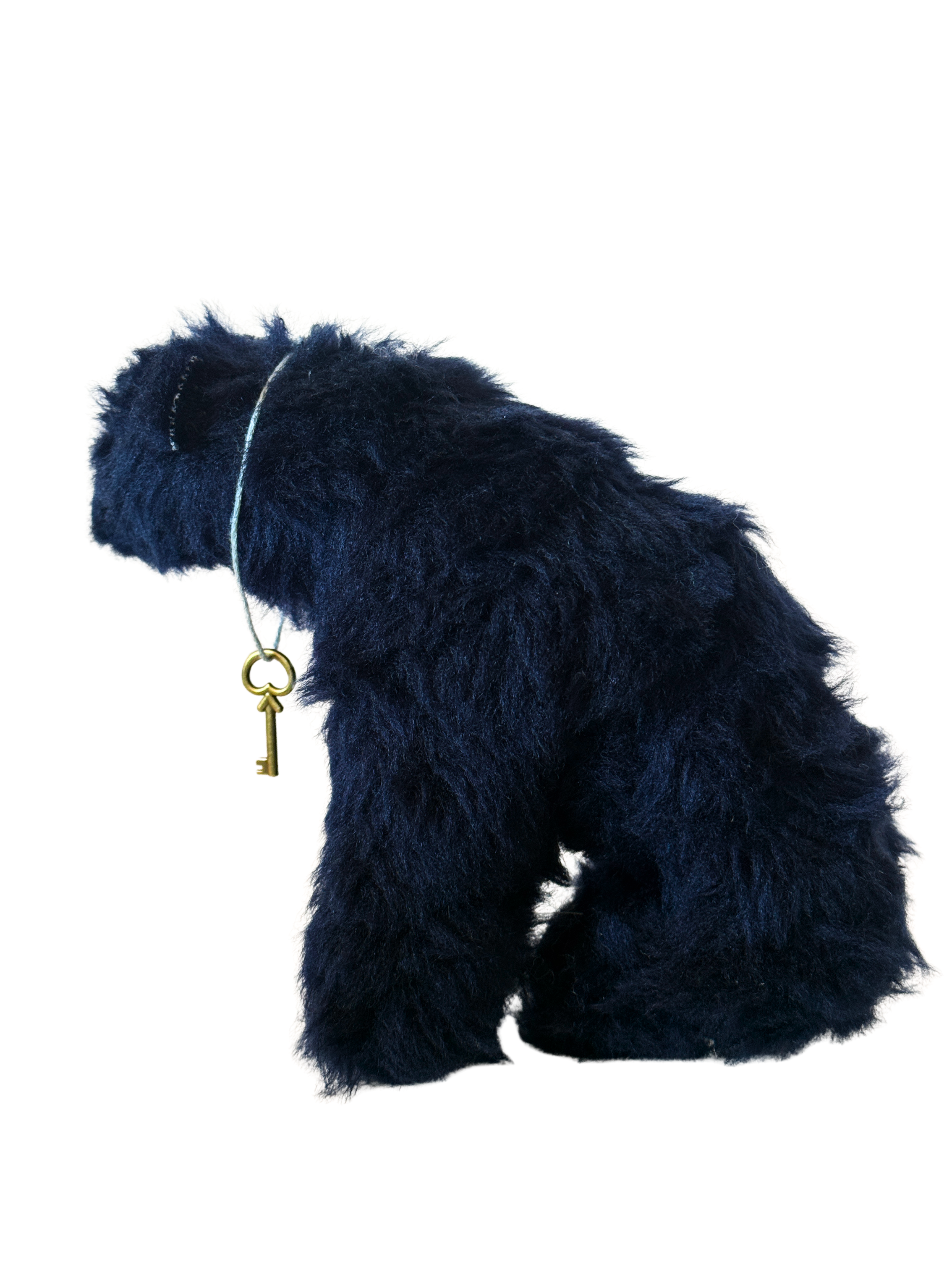 One of Kind Office Sidekick Plush - Henry the Fuzzy Dark Blue Bear