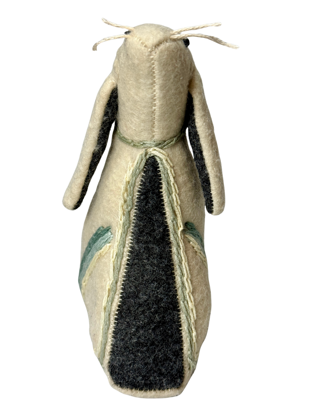 The Meadow Cloak Bunny - One of a Kind Artisan Felt Creation - Woodland Collection