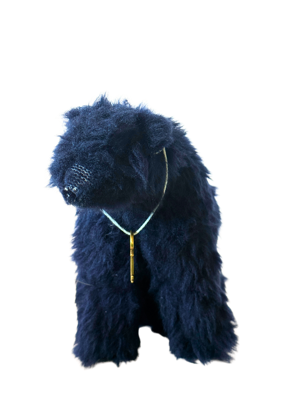 One of Kind Office Sidekick Plush - Henry the Fuzzy Dark Blue Bear