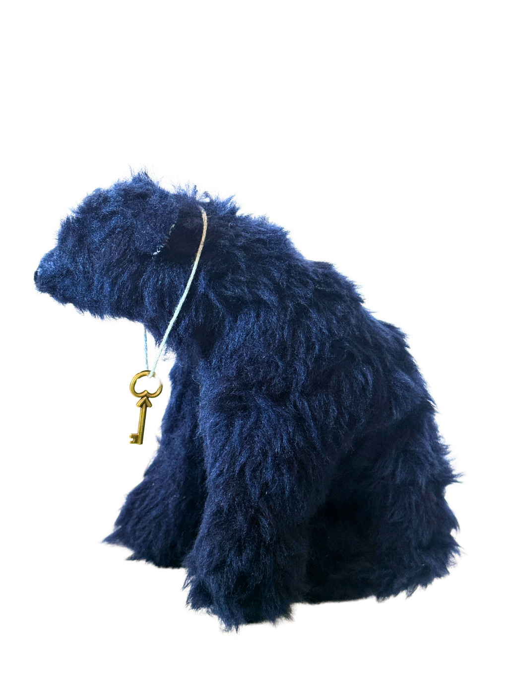 One of Kind Office Sidekick Plush - Henry the Fuzzy Dark Blue Bear