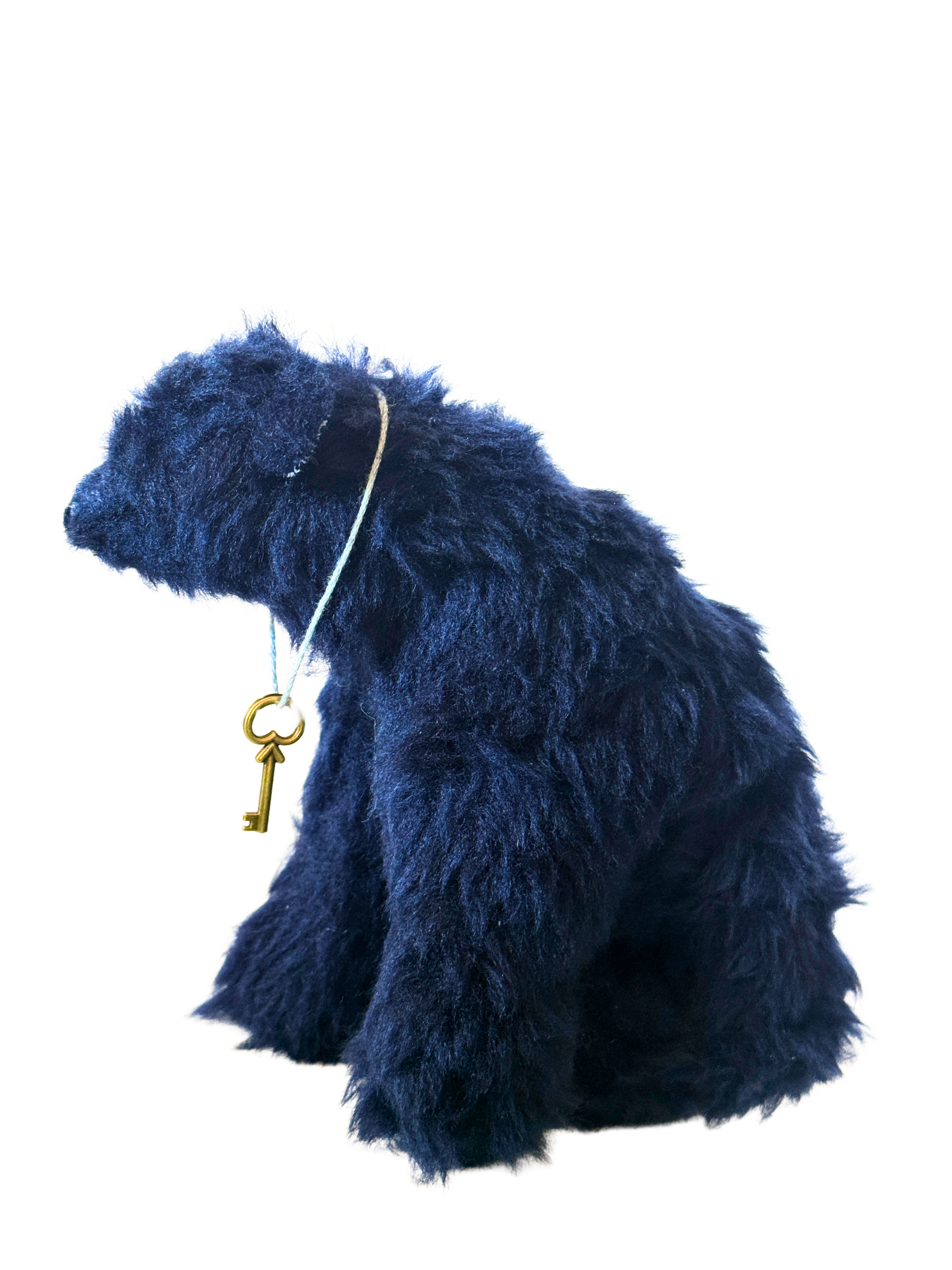 One of Kind Office Sidekick Plush - Henry the Fuzzy Dark Blue Bear