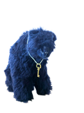 One of Kind Office Sidekick Plush - Henry the Fuzzy Dark Blue Bear