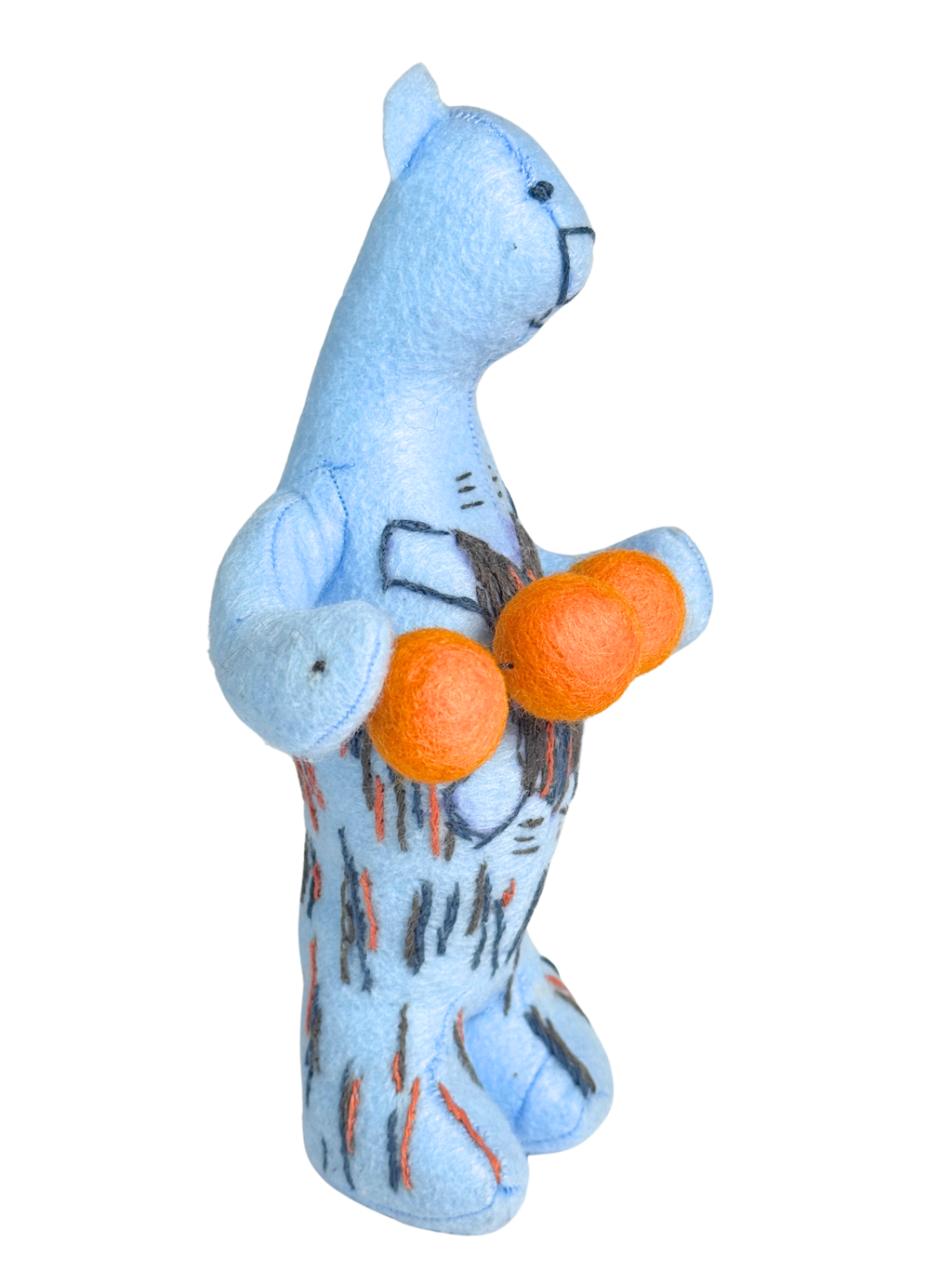Office Sidekick One of a Kind Plush - Singing Telegram Juggling Bear in Blue - Merritt