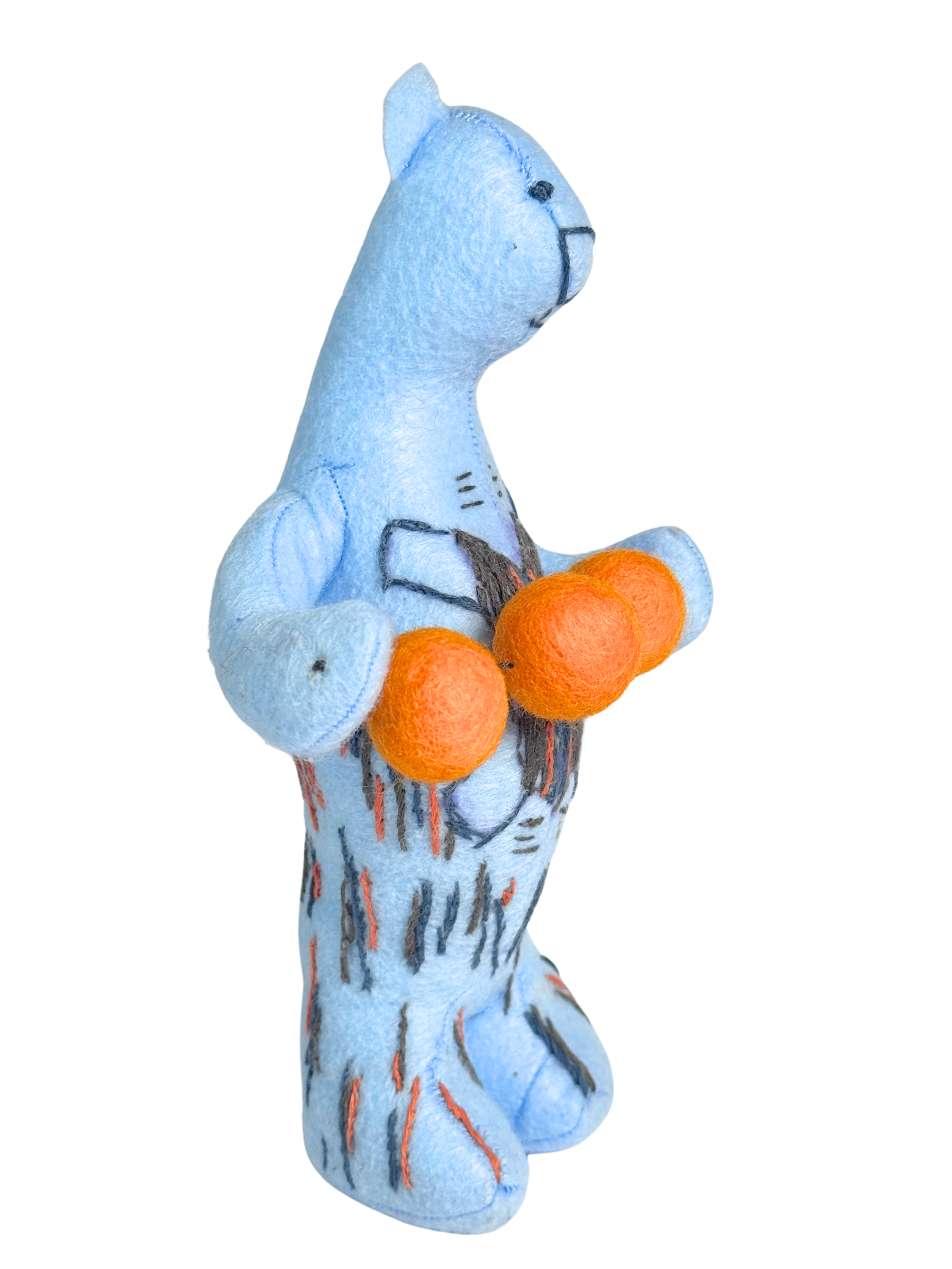 Office Sidekick One of a Kind Plush - Singing Telegram Juggling Bear in Blue - Merritt