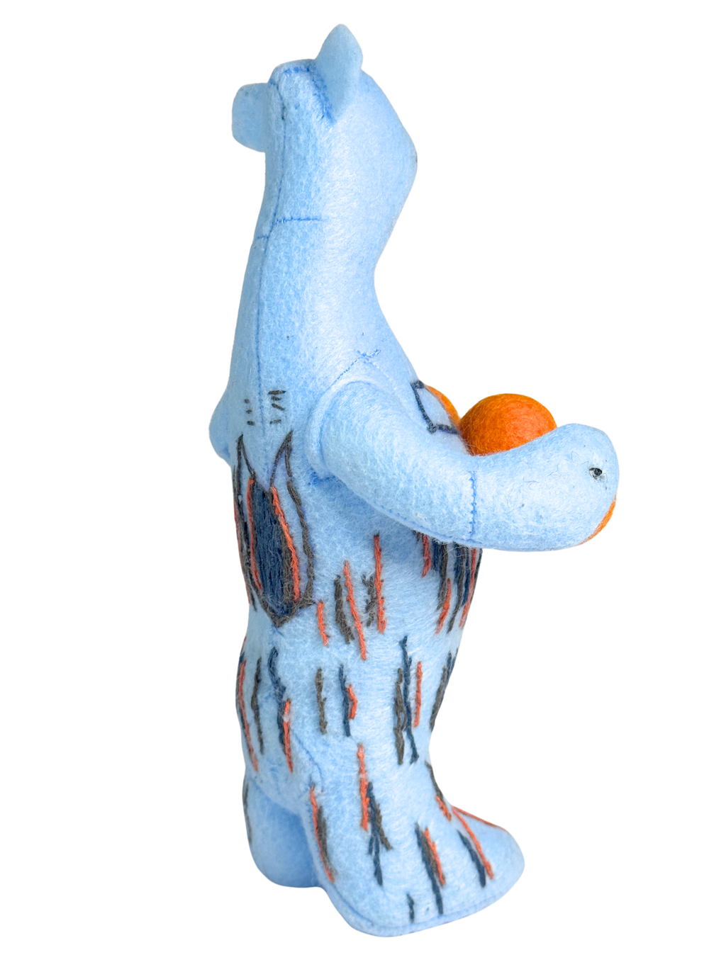 Office Sidekick One of a Kind Plush - Singing Telegram Juggling Bear in Blue - Merritt