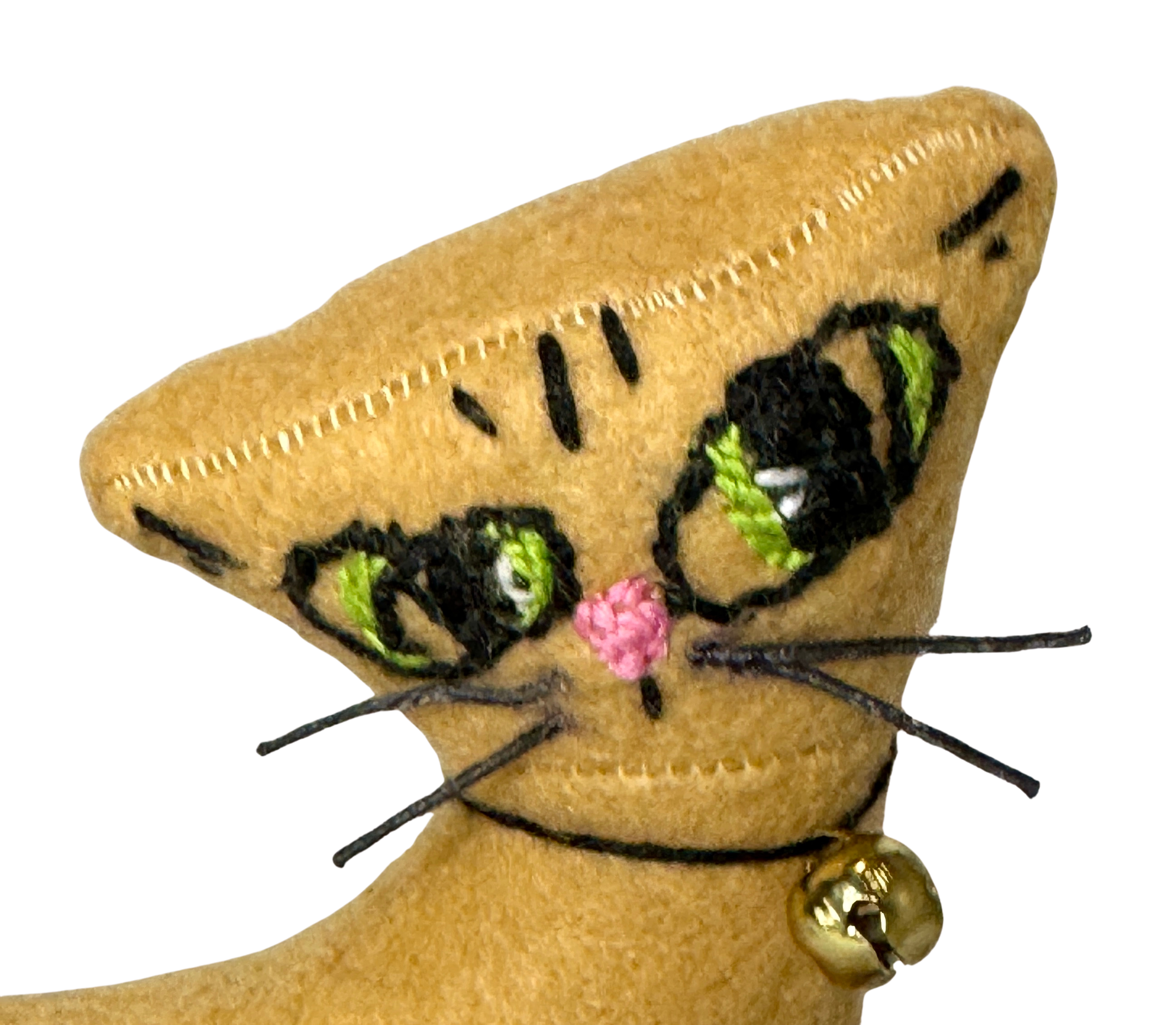 Retro Inspired Kitty Cat - One of a Kind - Soft Art Plush