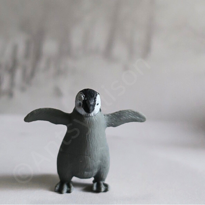 Miniature Baby Penguin Portrait Digital Download Art Print