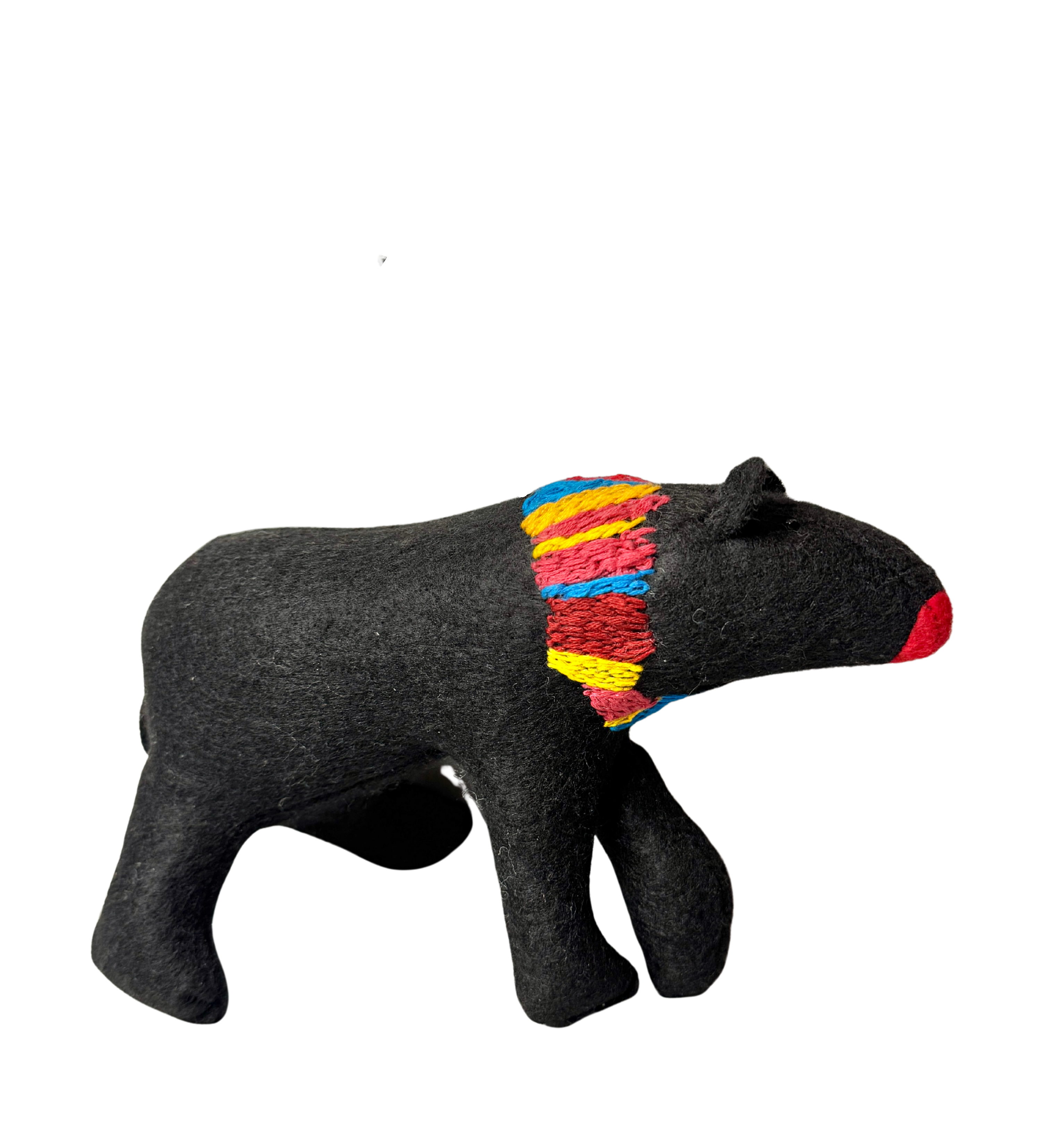 Folk Art Guardian – Hanging Soft Sculpture Ornament Bearfolk - Cooper Elderberry- Woodland Collection
