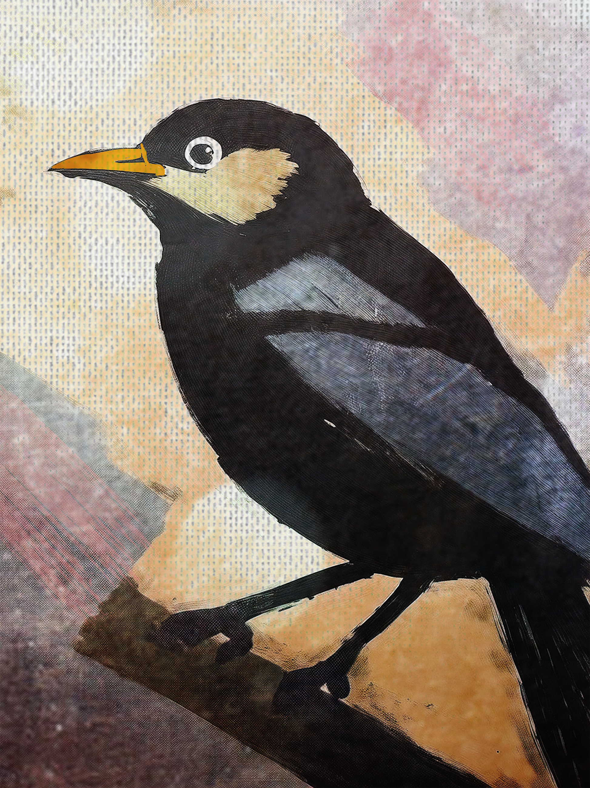 Midwest Mod There's a Little Bird Art Print  - Matte Canvas, Stretched, 1.25"