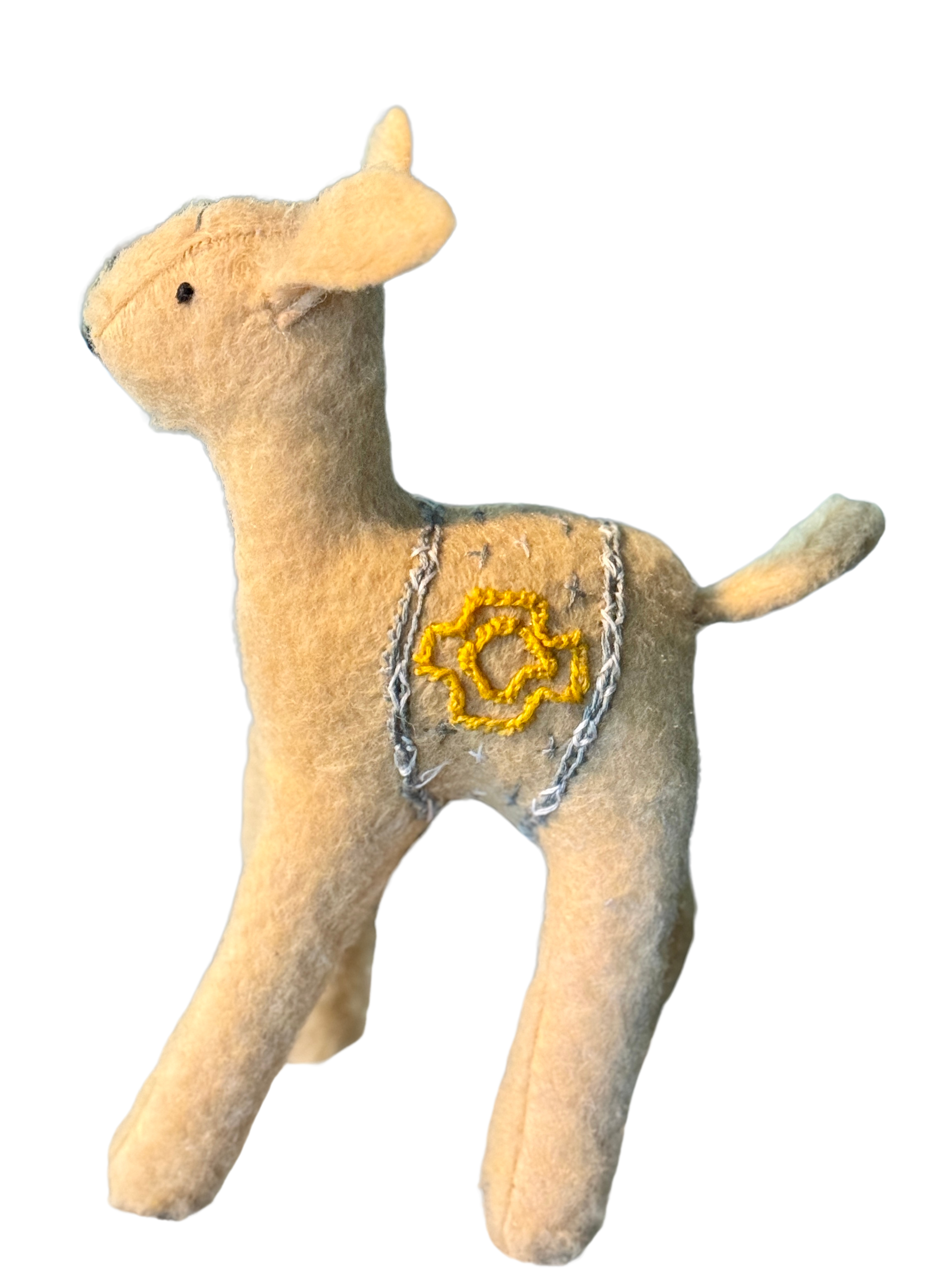 One of a Kind Deer Soft Art Textile Plush Decor