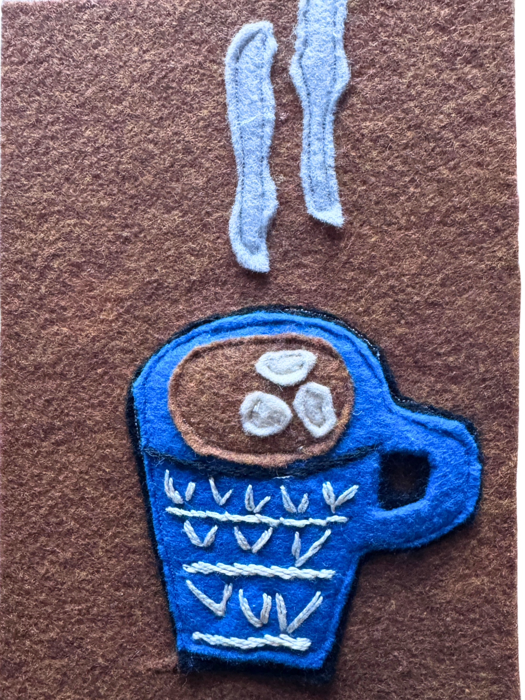 Cup of Cocoa- One-of-a-Kind Holiday Art Panel