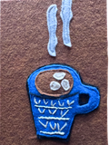 Cup of Cocoa- One-of-a-Kind Holiday Art Panel