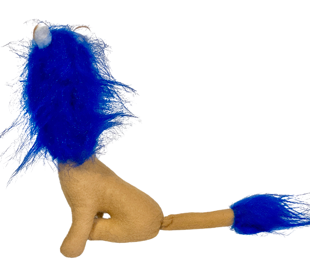 One of a Kind Lion Soft Textile Art Plush Home Decor