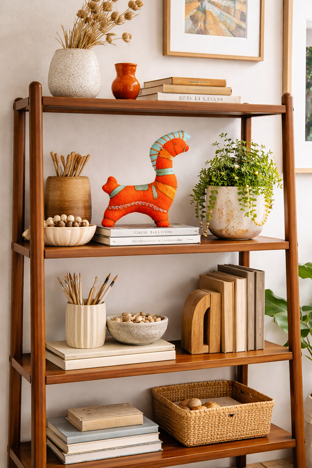 AJAX- The Trojan Horse - One of a Kind Artisan Felt Creation - Horses Collection