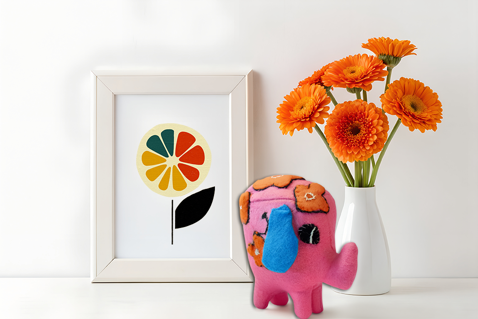 Office Sidekick One of a Kind Plush -Jenny The Elephant - Help Desk Supervisor
